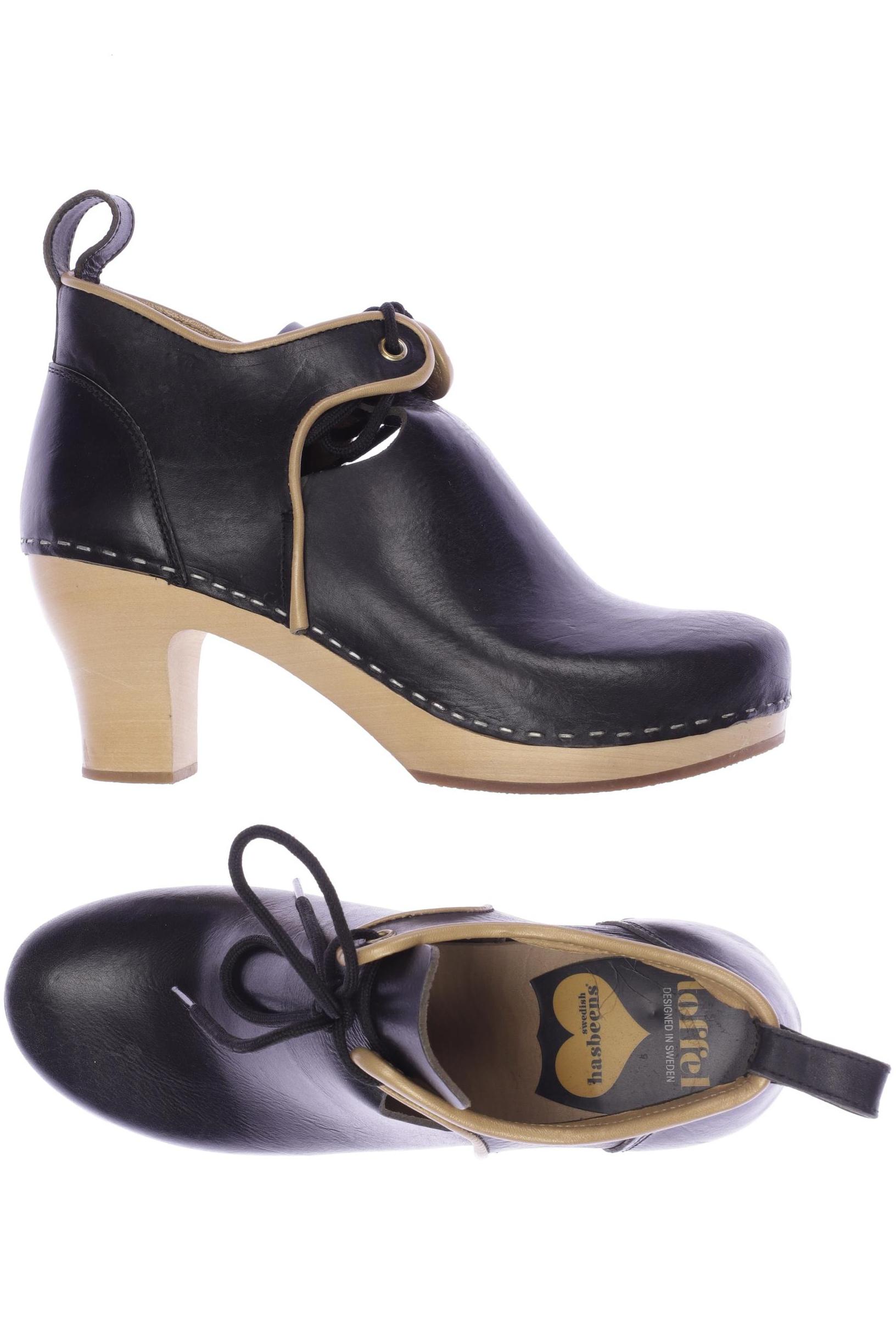 

Swedish hasbeens Damen Halbschuh, schwarz, Gr. 39