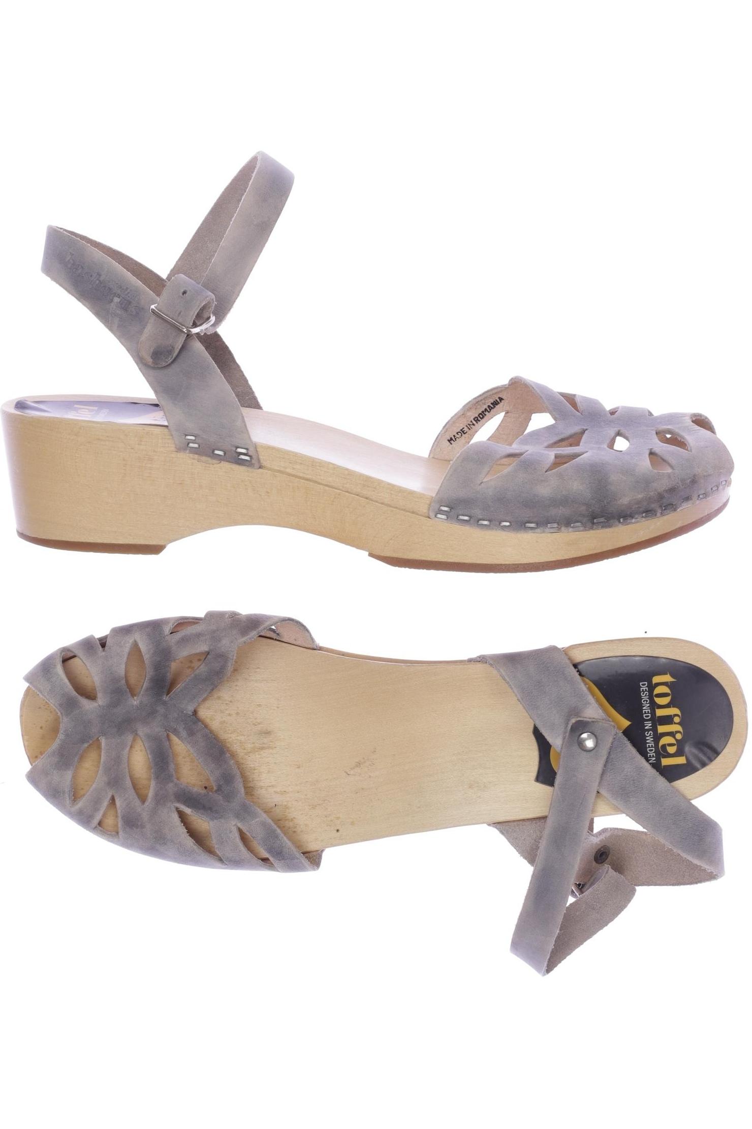 

Swedish hasbeens Damen Sandale, grau, Gr. 40