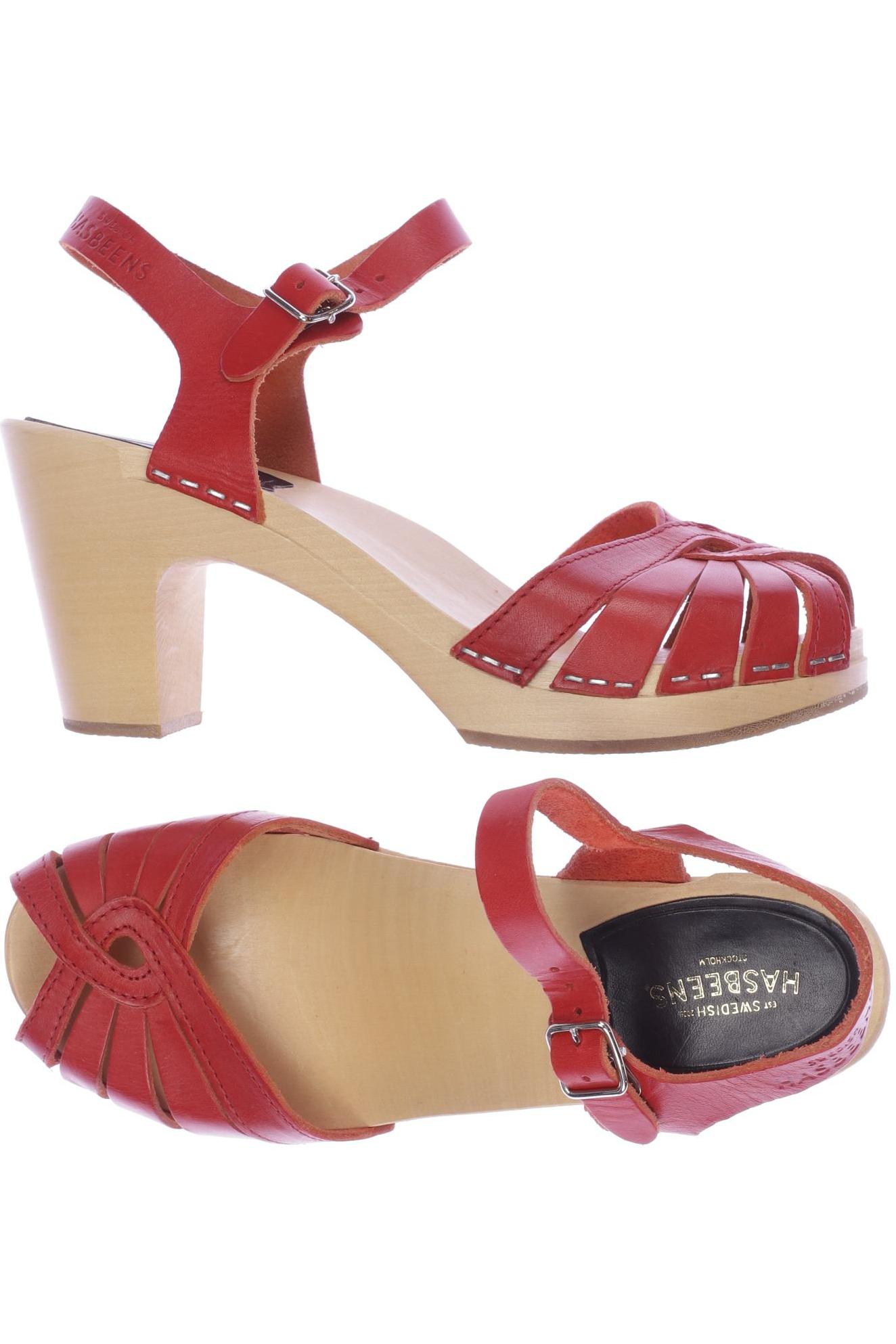 

Swedish hasbeens Damen Sandale, rot, Gr. 38