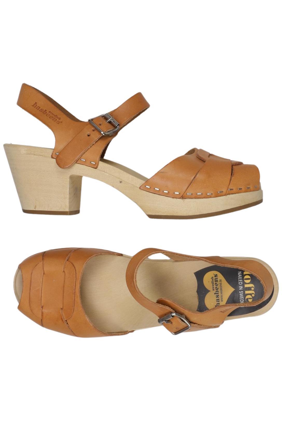 

Swedish hasbeens Damen Sandale, braun, Gr. 39