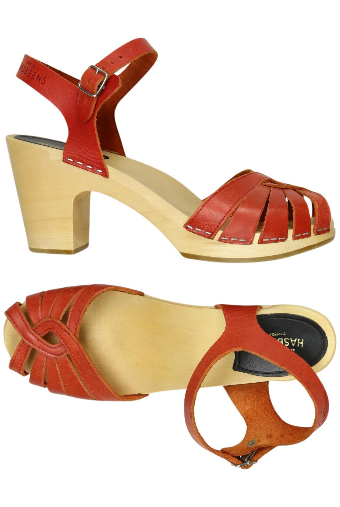 

Swedish hasbeens Damen Sandale, rot, Gr. 41