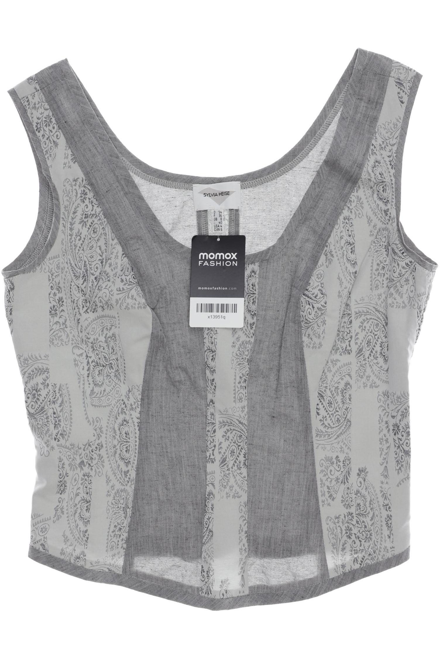 

Sylvia Heise Damen Top, grau, Gr. 34