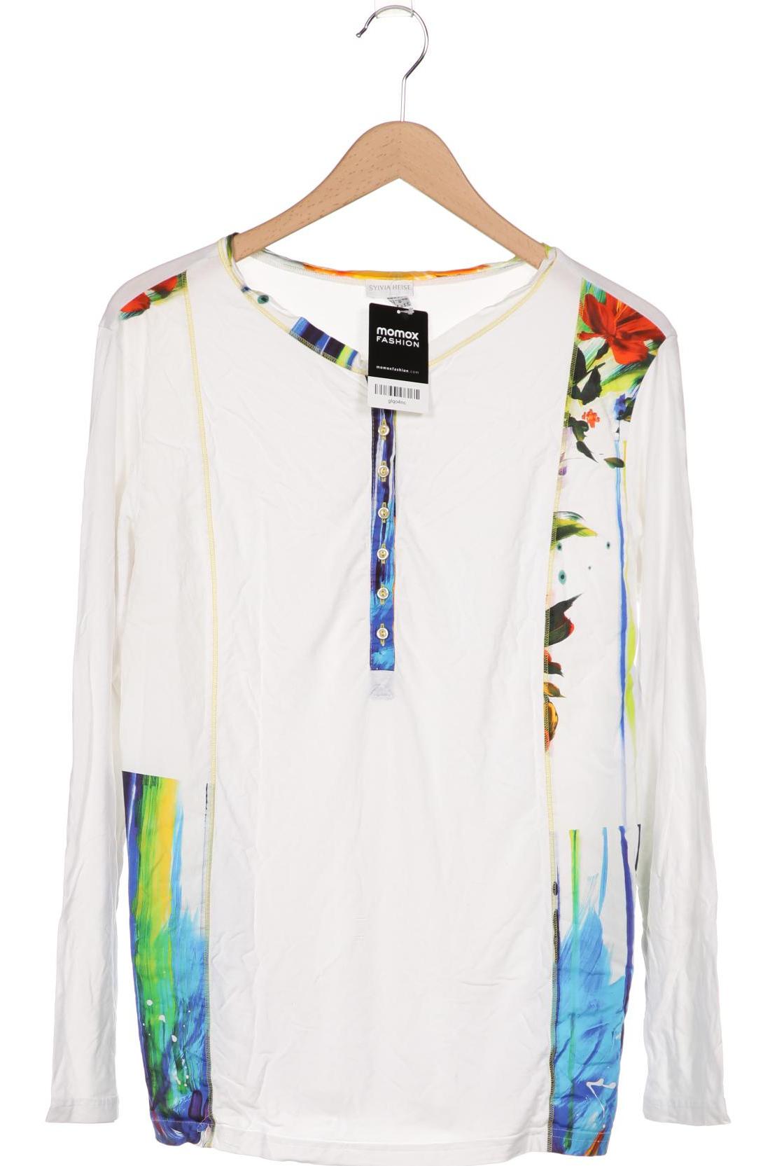 

Sylvia Heise Damen Langarmshirt, weiß, Gr. 42