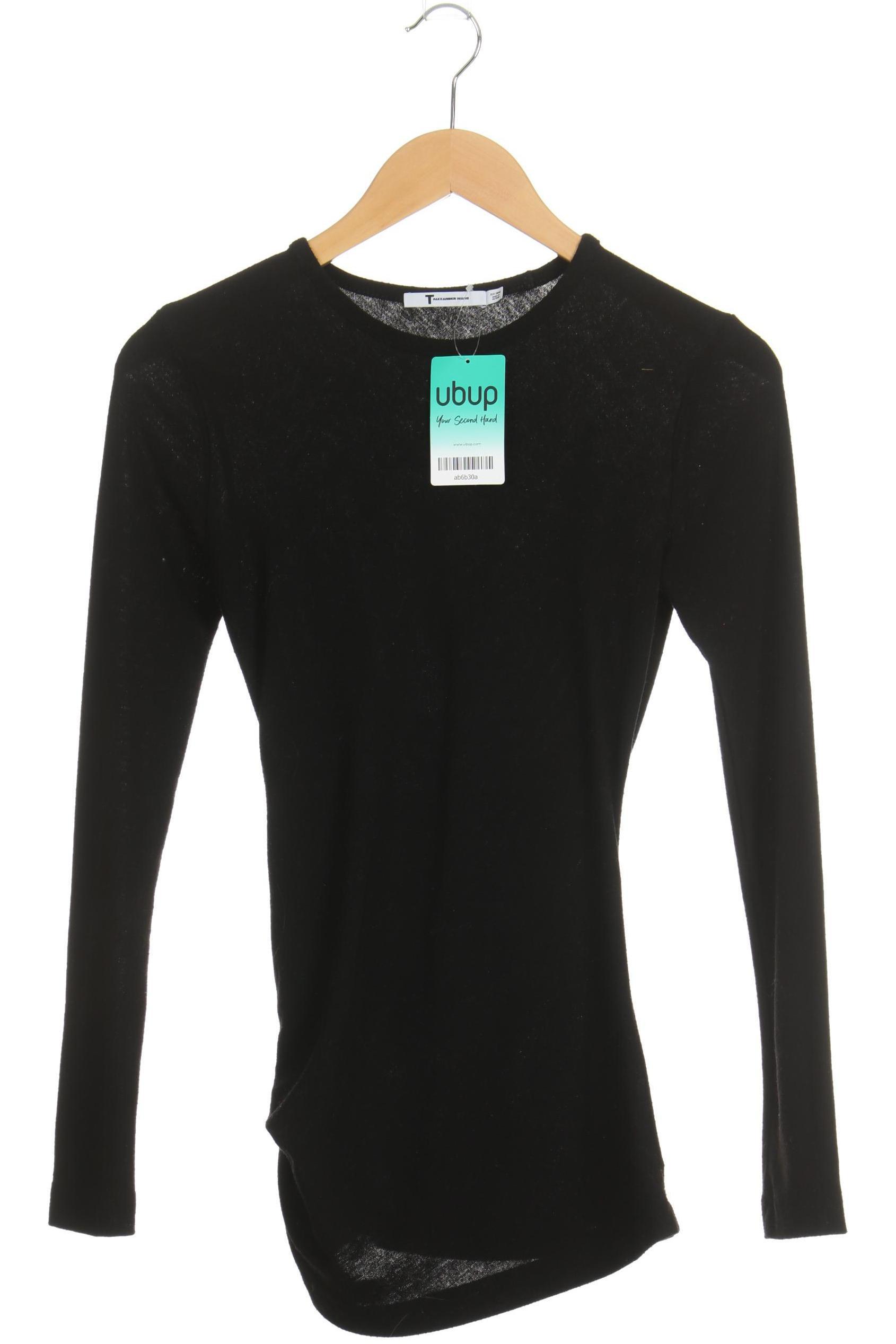

T by Alexander Wang Damen Langarmshirt, schwarz, Gr.