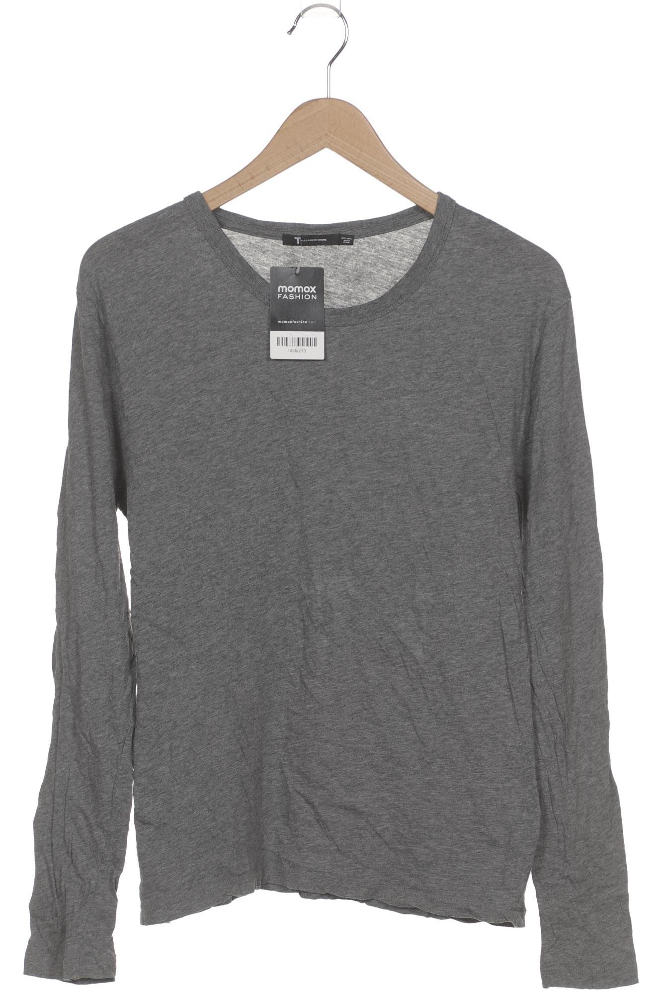 

T by Alexander Wang Herren Langarmshirt, grau, Gr. 44