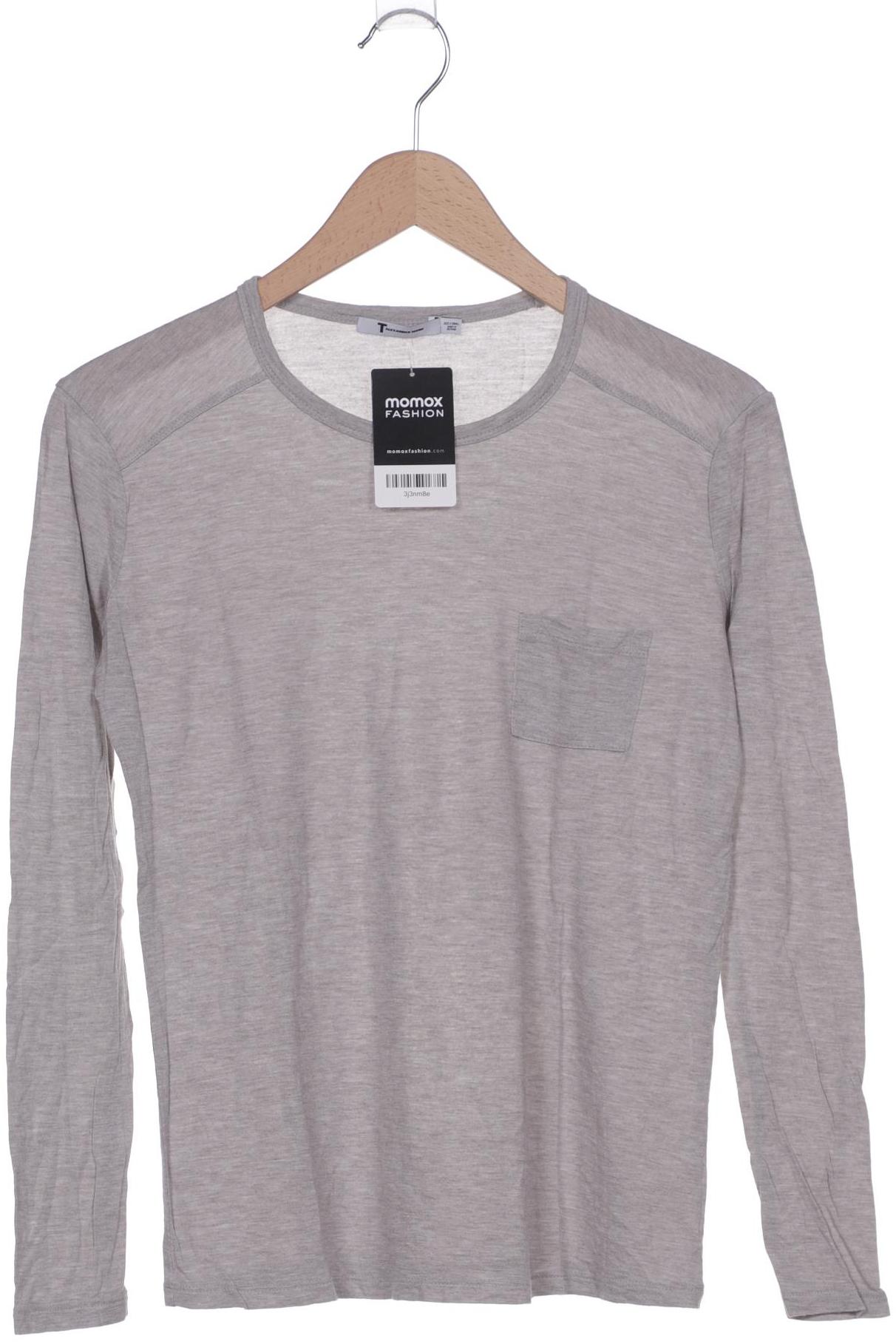 

T by Alexander Wang Damen Langarmshirt, grau, Gr. 34