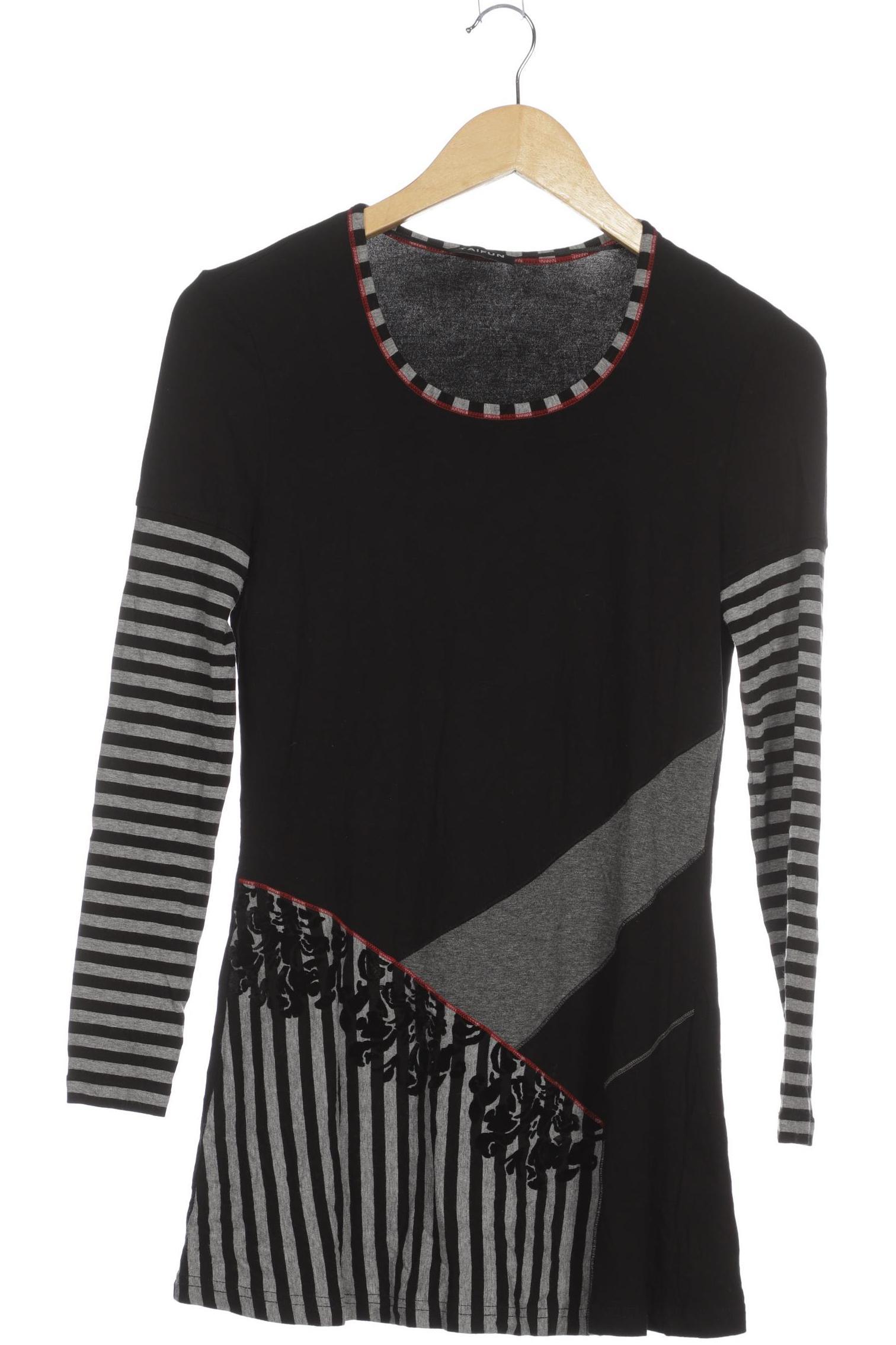 

Taifun Damen Langarmshirt, schwarz, Gr. 36