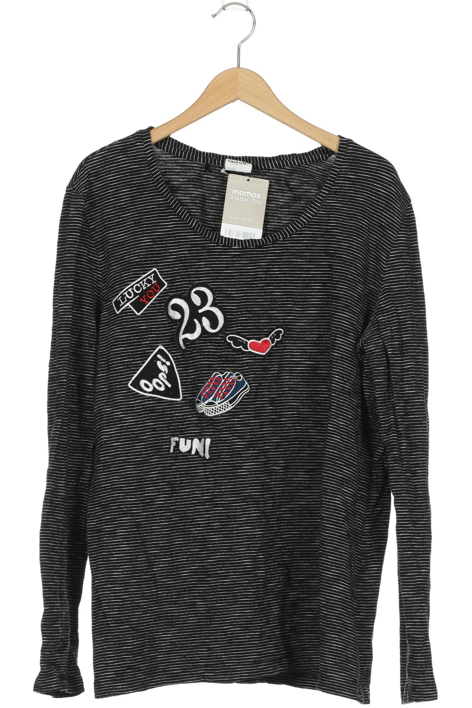 

Taifun Damen Langarmshirt, schwarz, Gr. 44