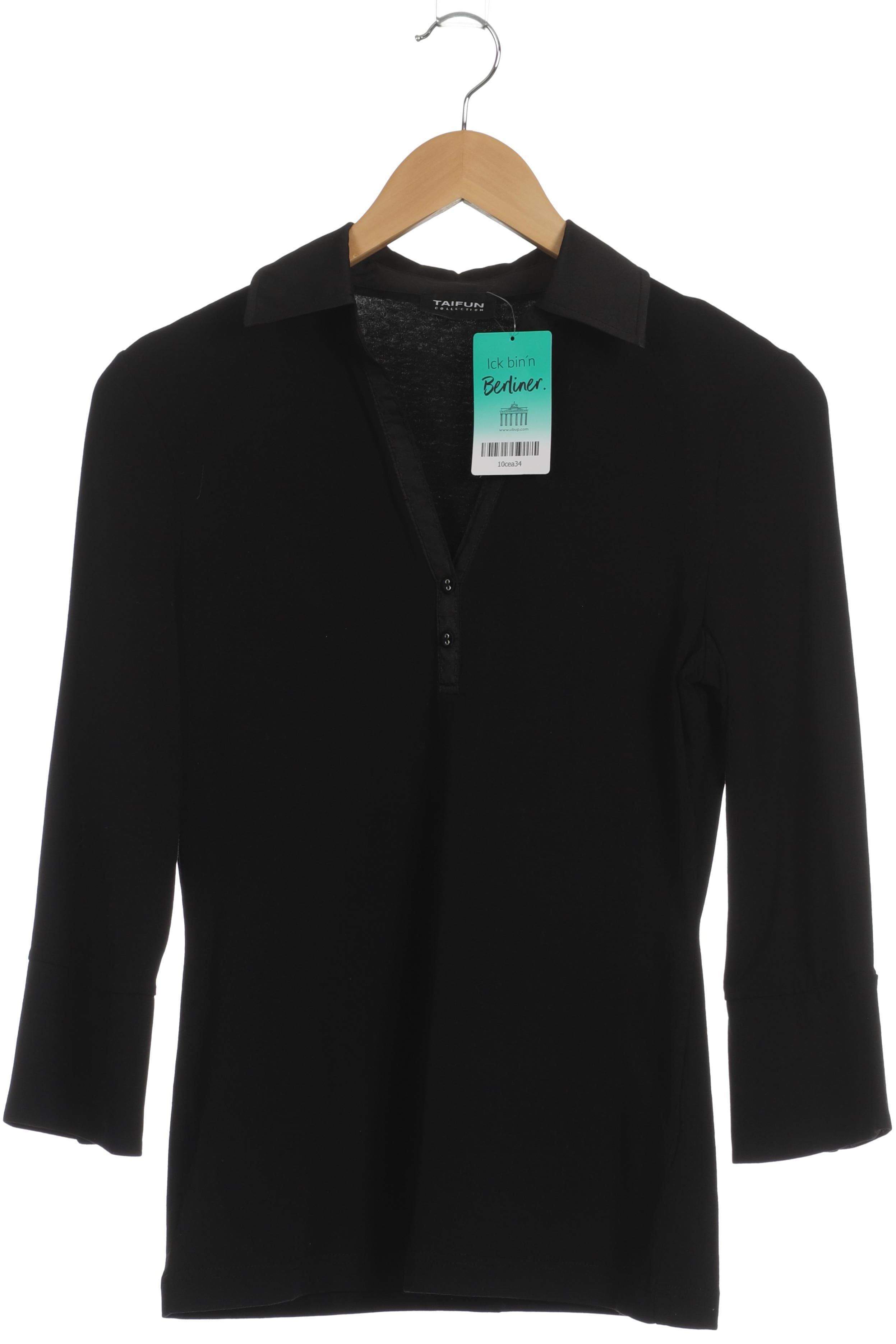 

Taifun Damen Langarmshirt, schwarz, Gr. 38