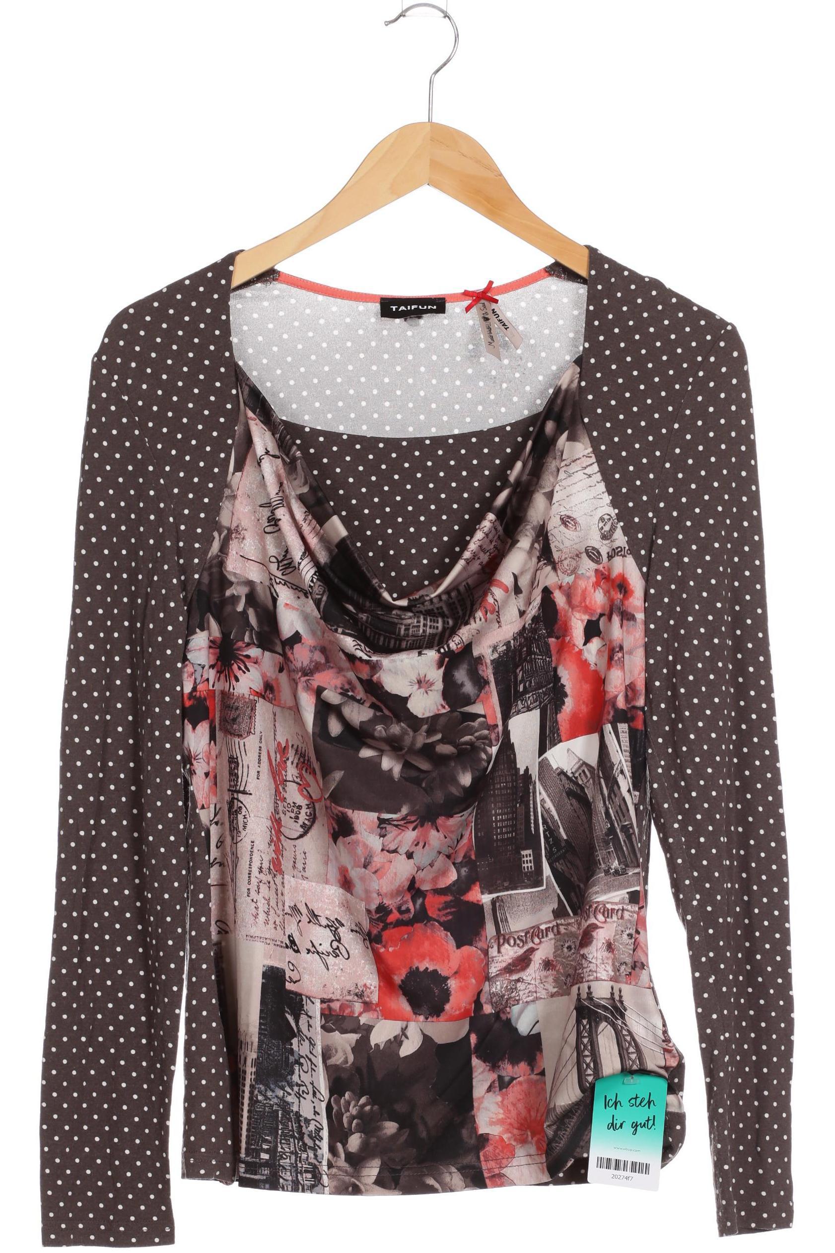 

Taifun Damen Langarmshirt, braun, Gr. 40