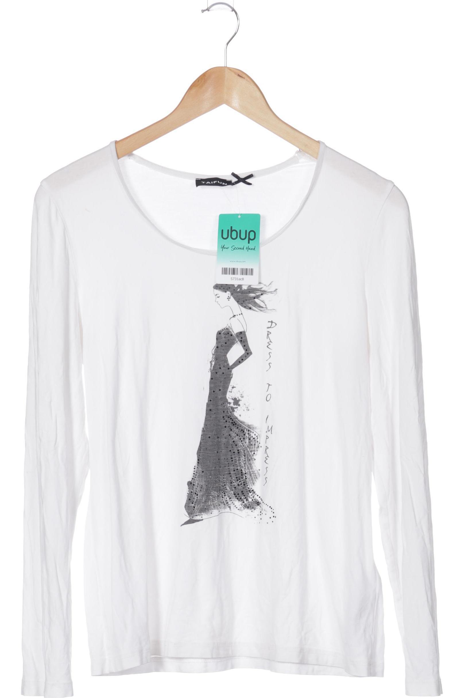 

Taifun Damen Langarmshirt, weiß, Gr. 40