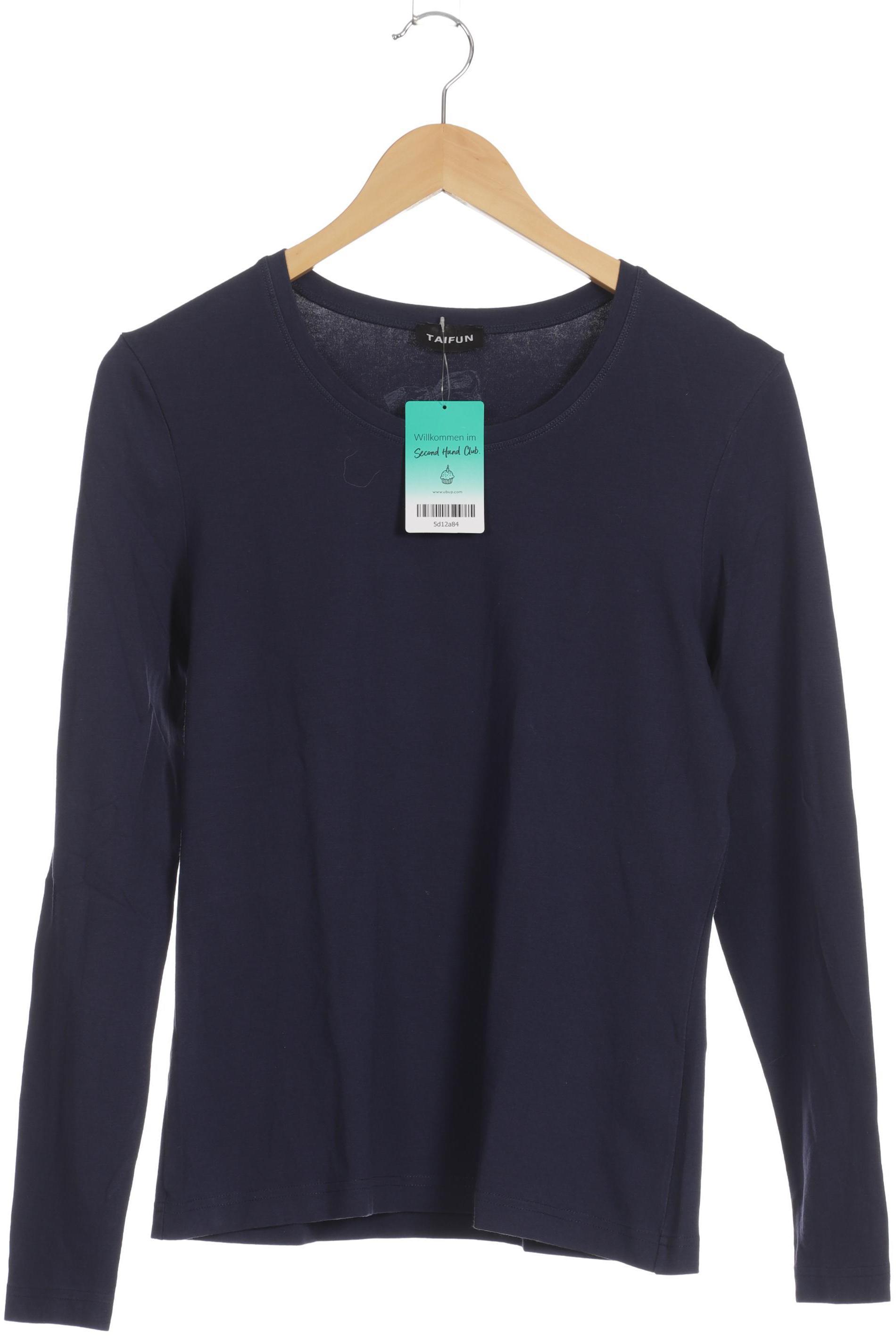 

Taifun Damen Langarmshirt, blau, Gr. 42