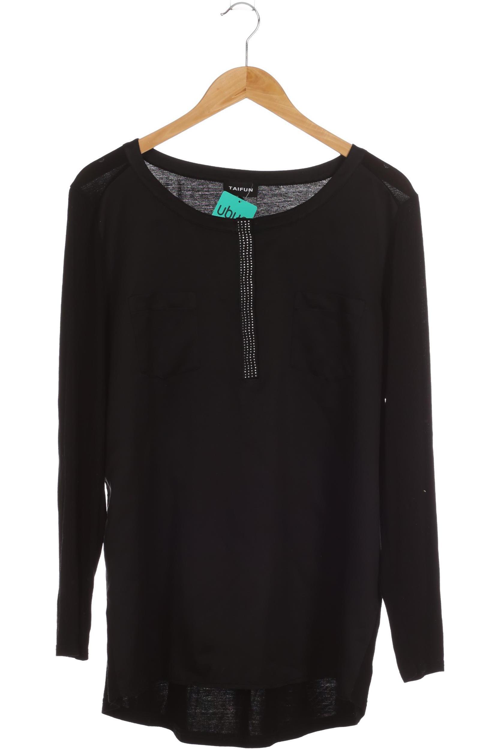 

Taifun Damen Langarmshirt, schwarz, Gr. 46