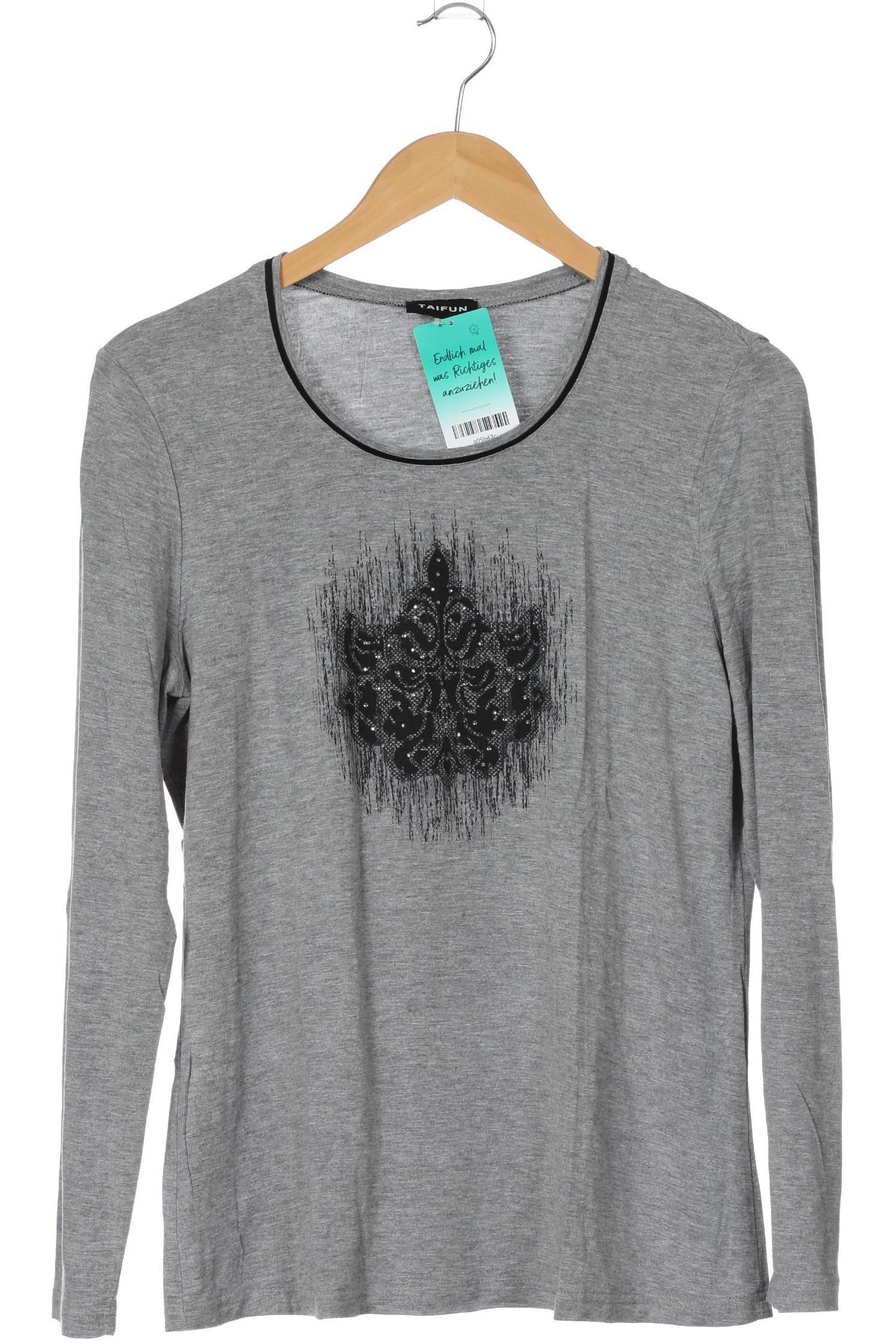 

Taifun Damen Langarmshirt, grau, Gr. 42