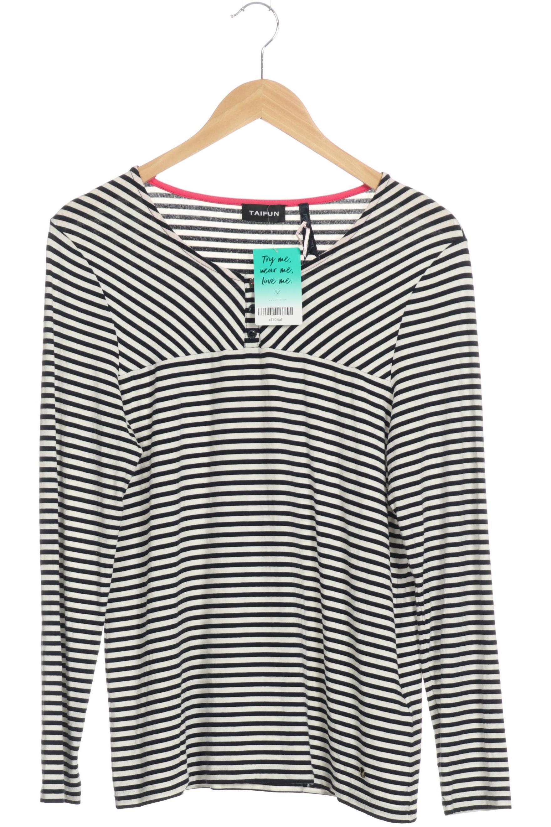 

Taifun Damen Langarmshirt, blau, Gr. 40