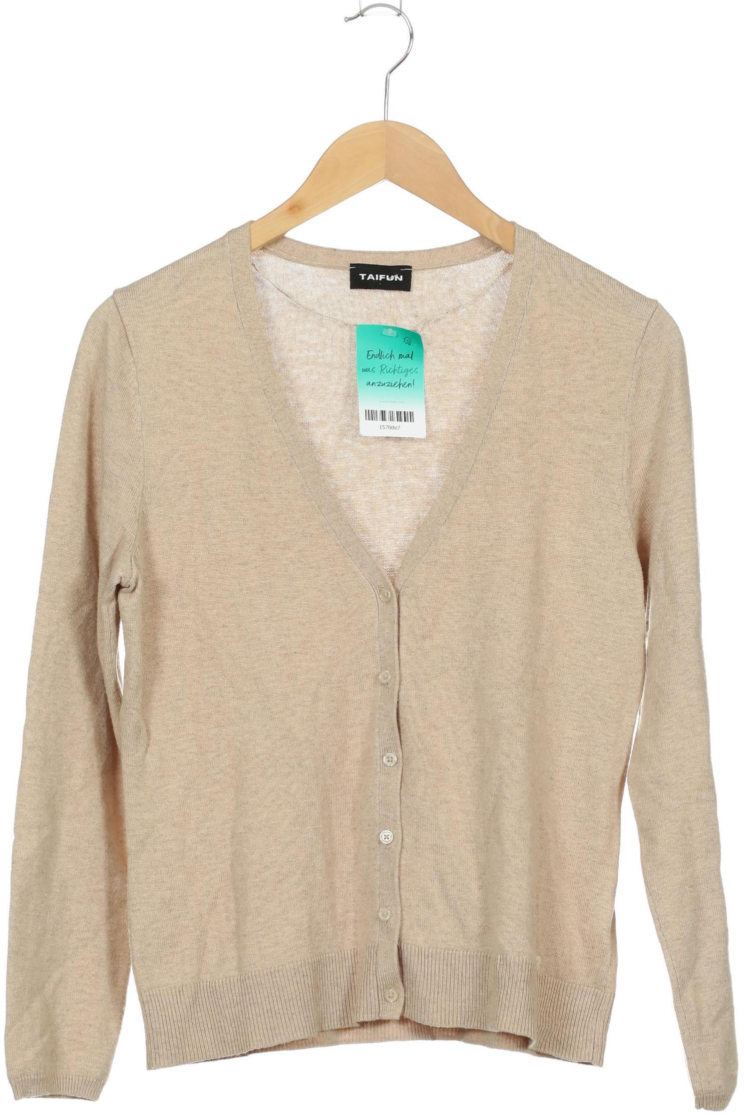 

Taifun Damen Strickjacke, beige, Gr. 42