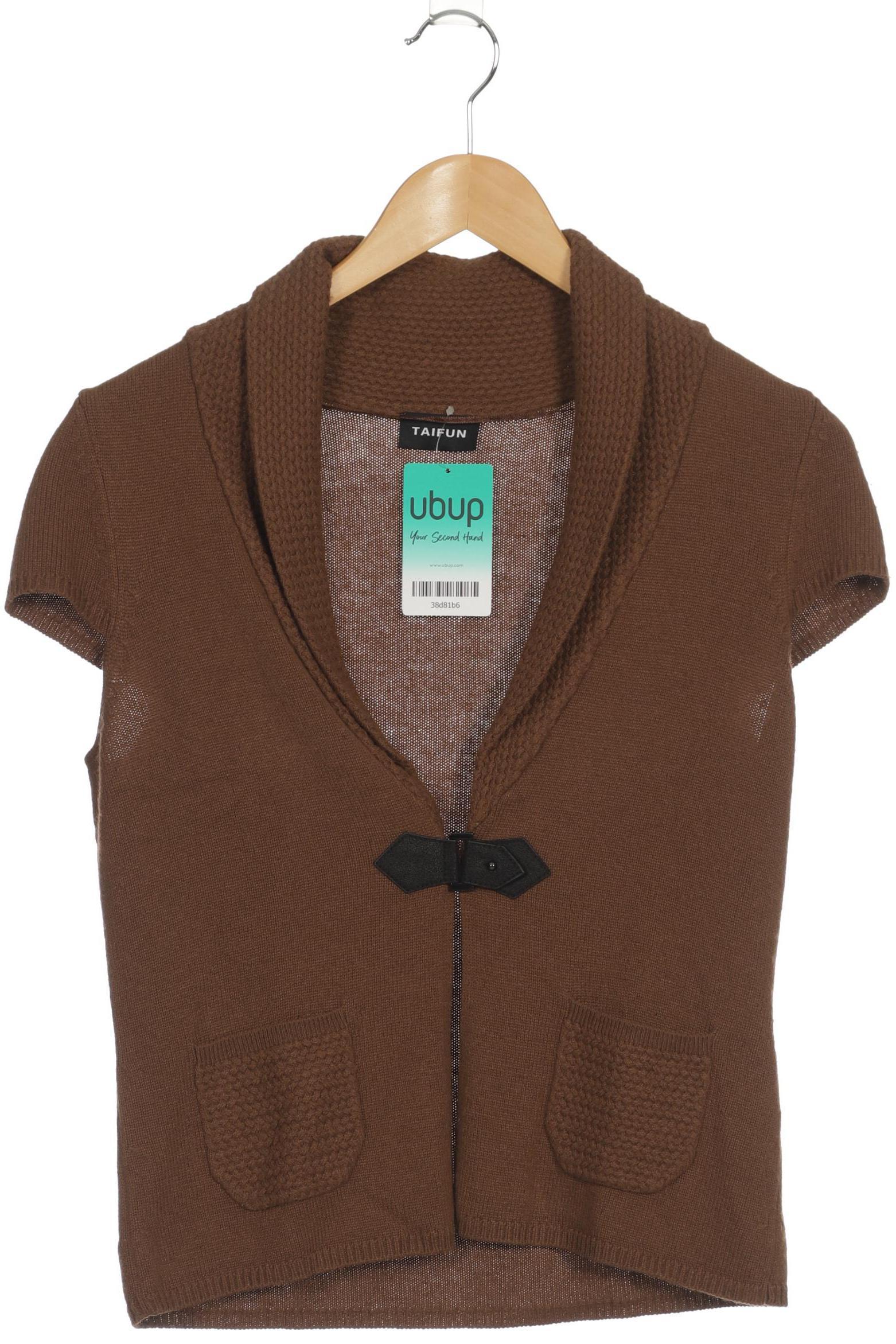 

Taifun Damen Strickjacke, braun, Gr. 36