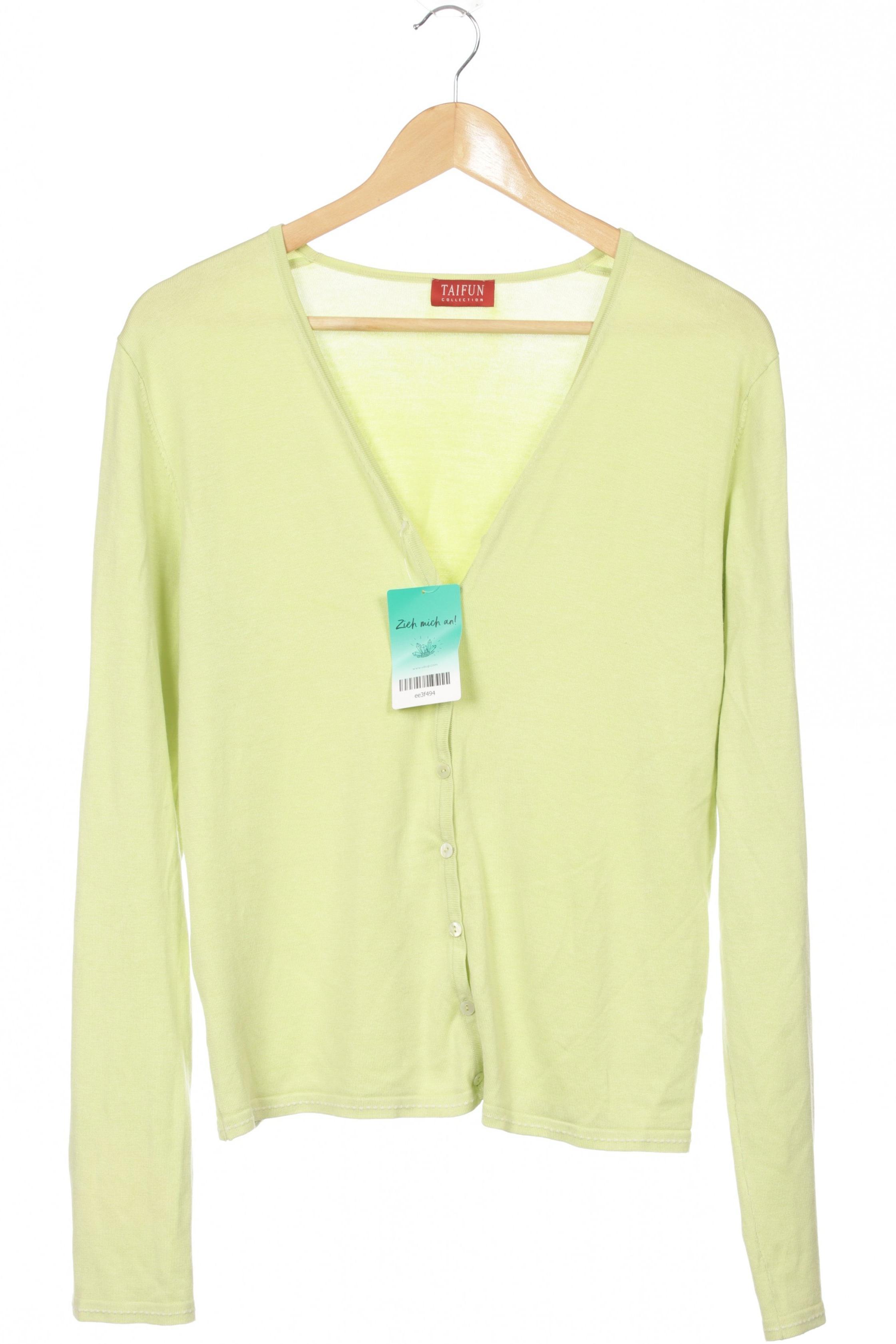 

Taifun Damen Strickjacke, grün, Gr. 38