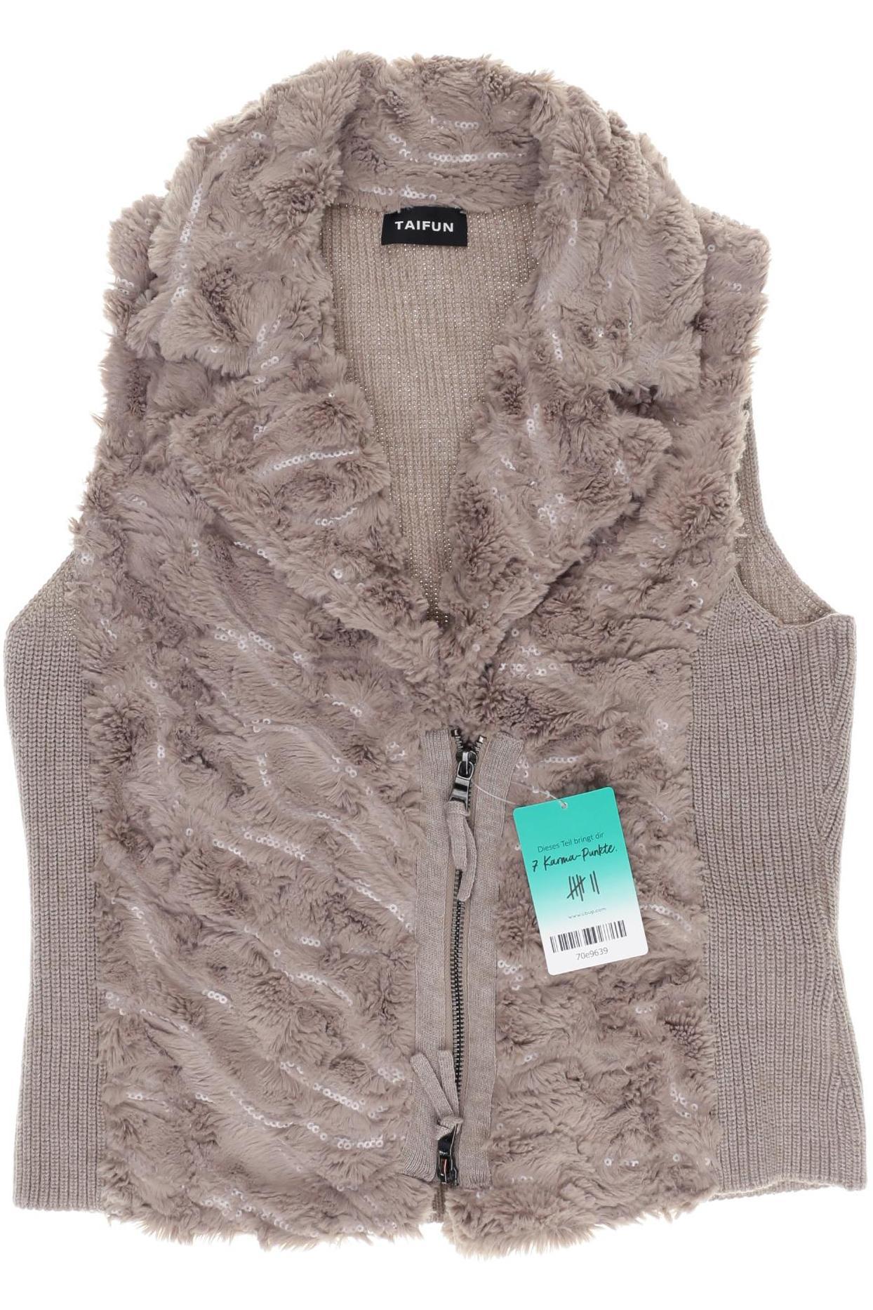 

Taifun Damen Strickjacke, beige, Gr. 38