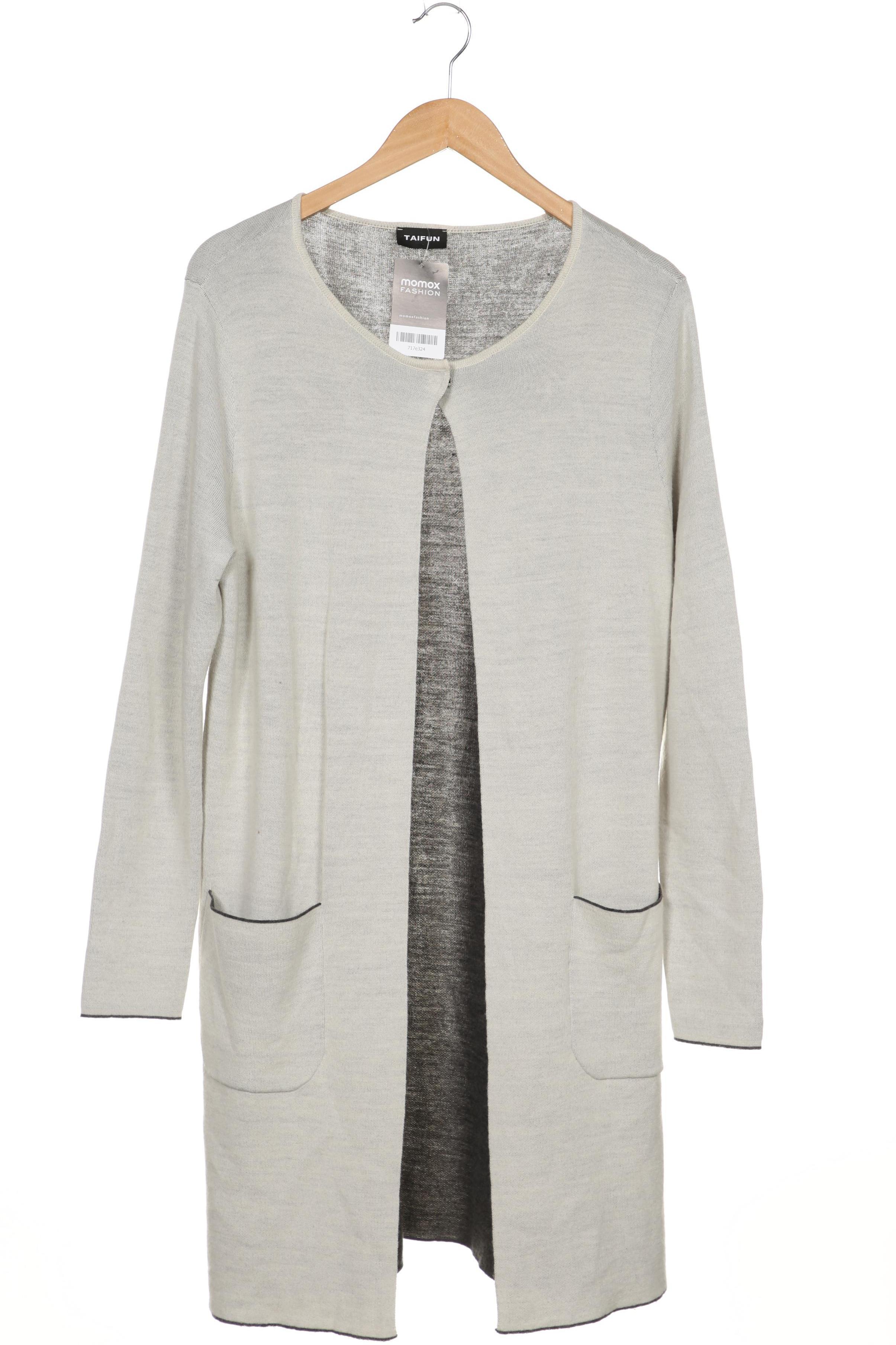 

Taifun Damen Strickjacke, weiß, Gr. 40