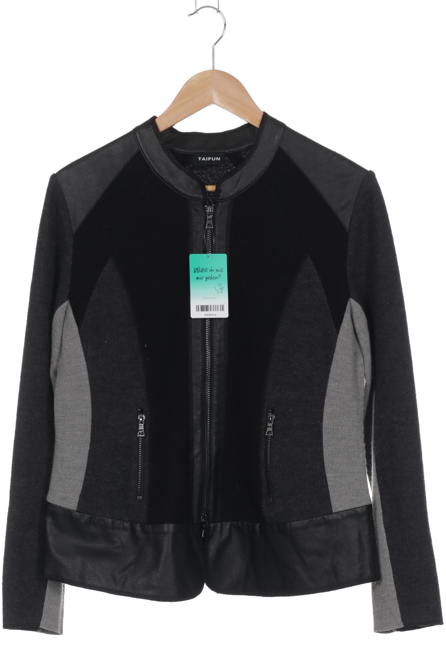 

Taifun Damen Strickjacke, schwarz, Gr. 42