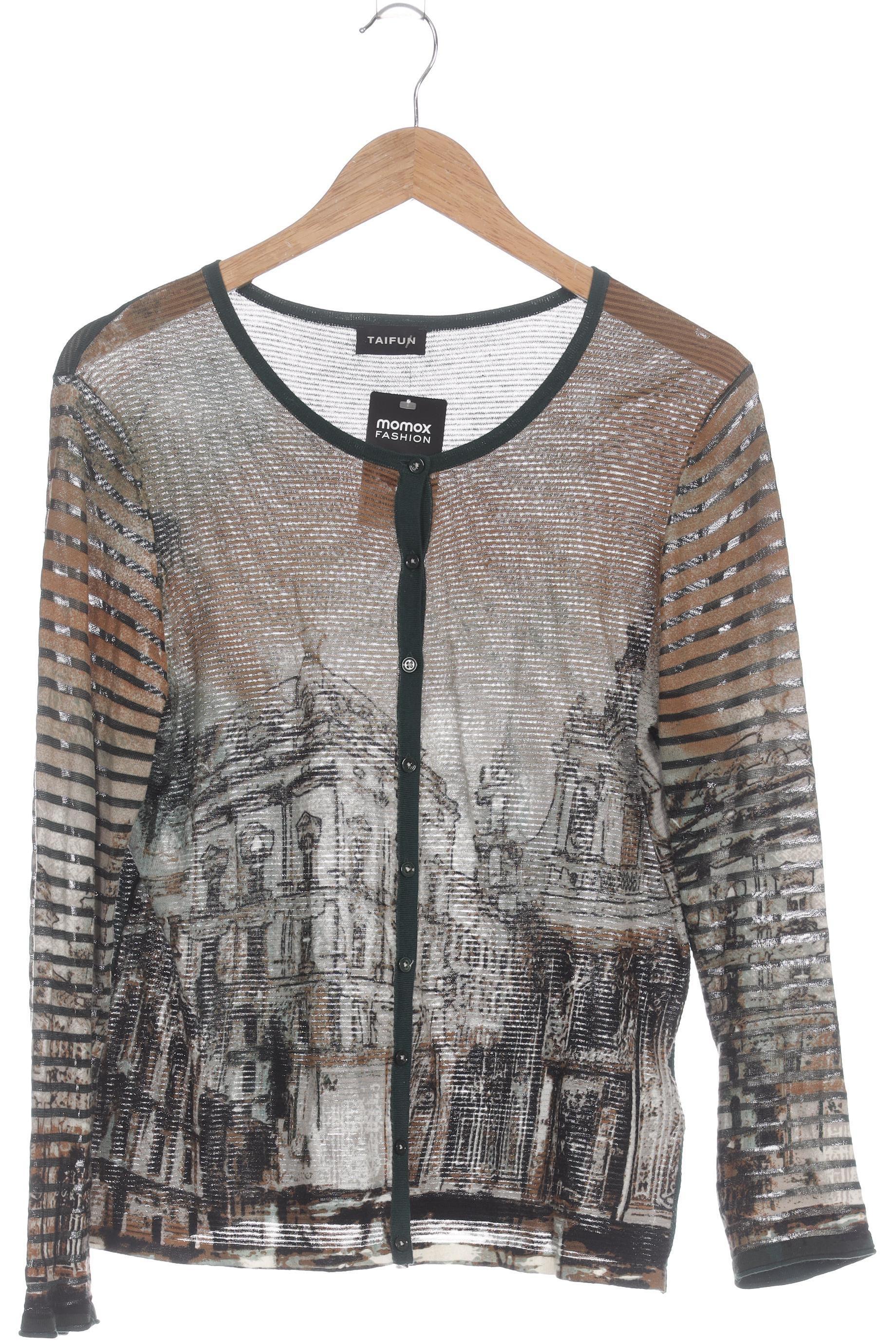 

Taifun Damen Strickjacke, grün, Gr. 44