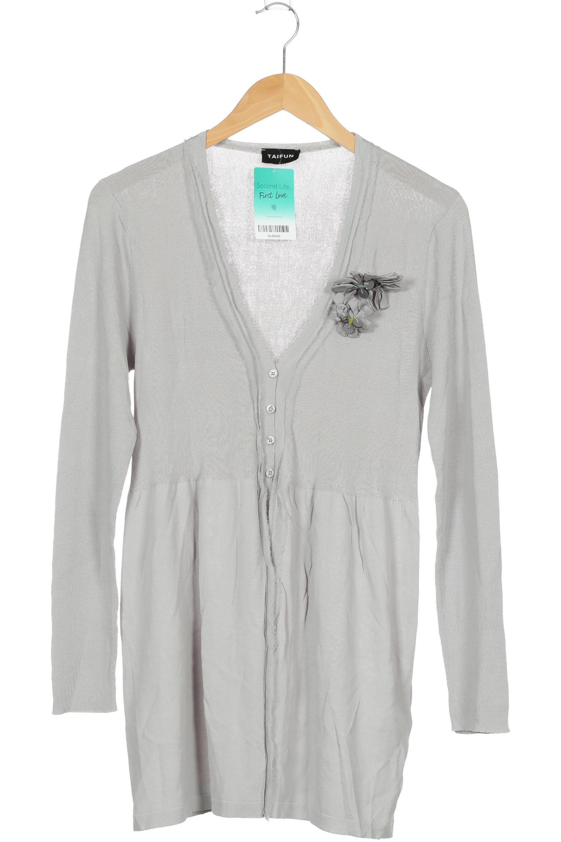 

Taifun Damen Strickjacke, grau, Gr. 44