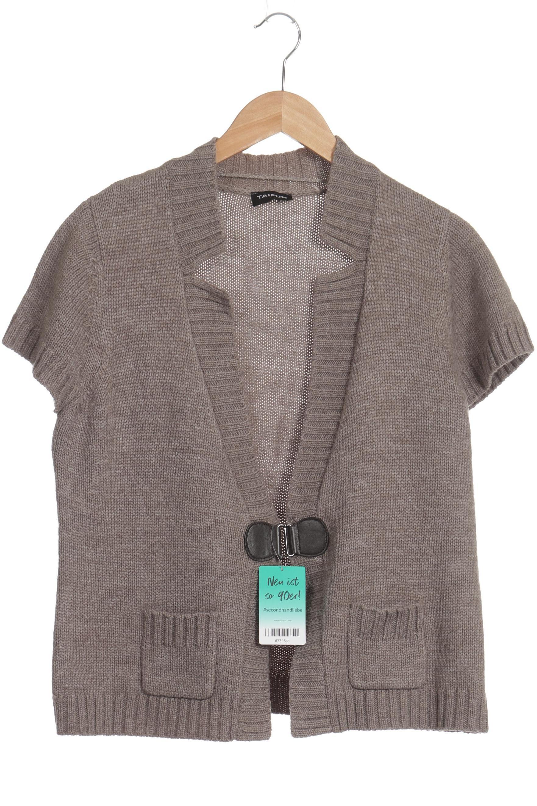 

Taifun Damen Strickjacke, grau, Gr. 44