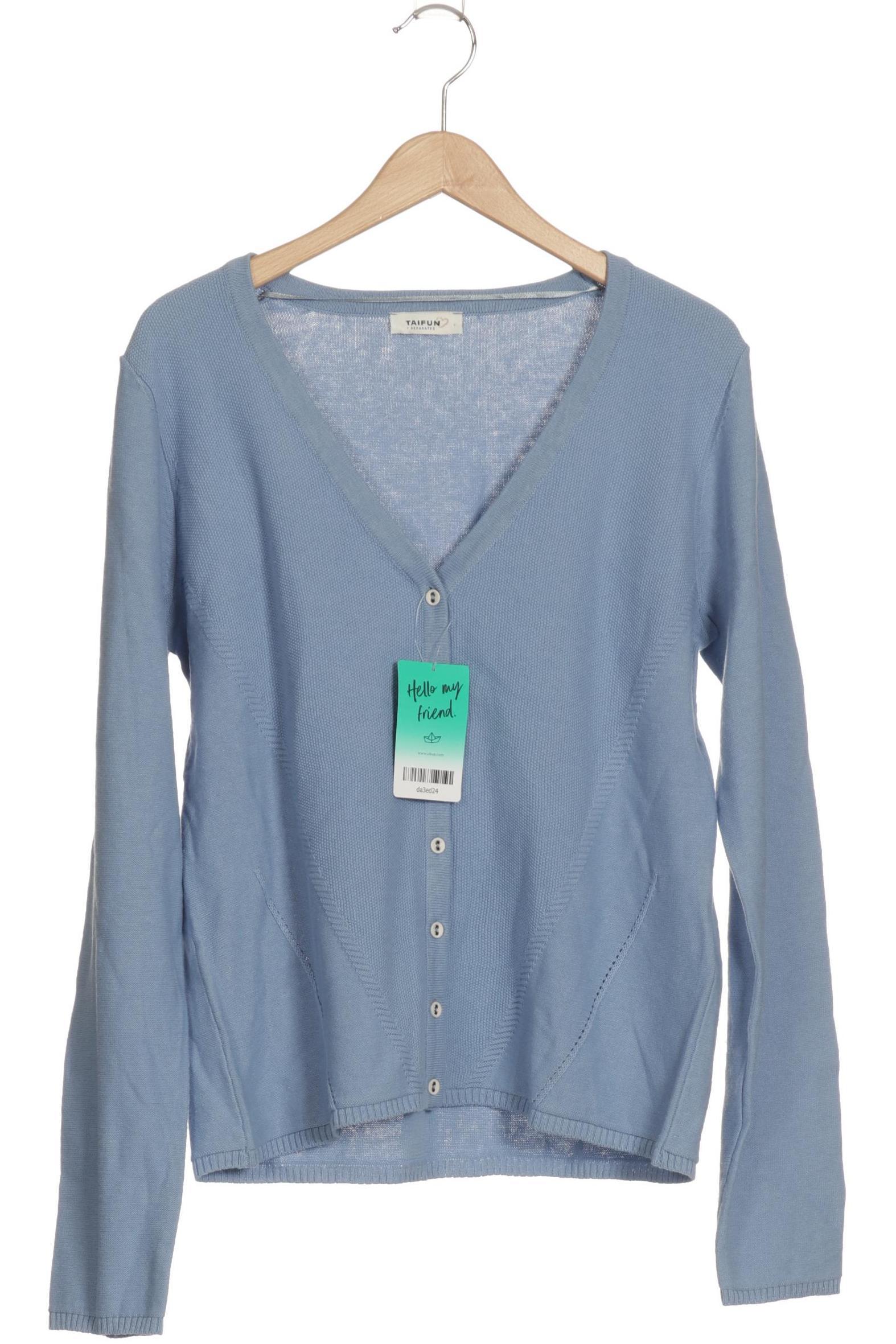 

Taifun Damen Strickjacke, blau, Gr. 36