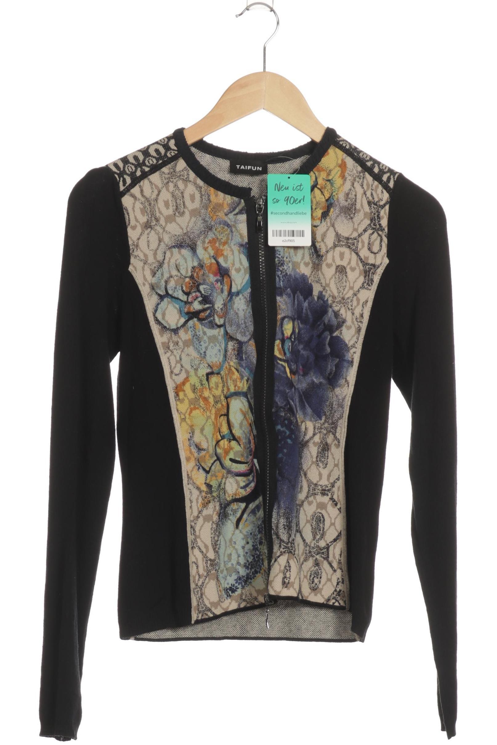 

Taifun Damen Strickjacke, blau, Gr. 36