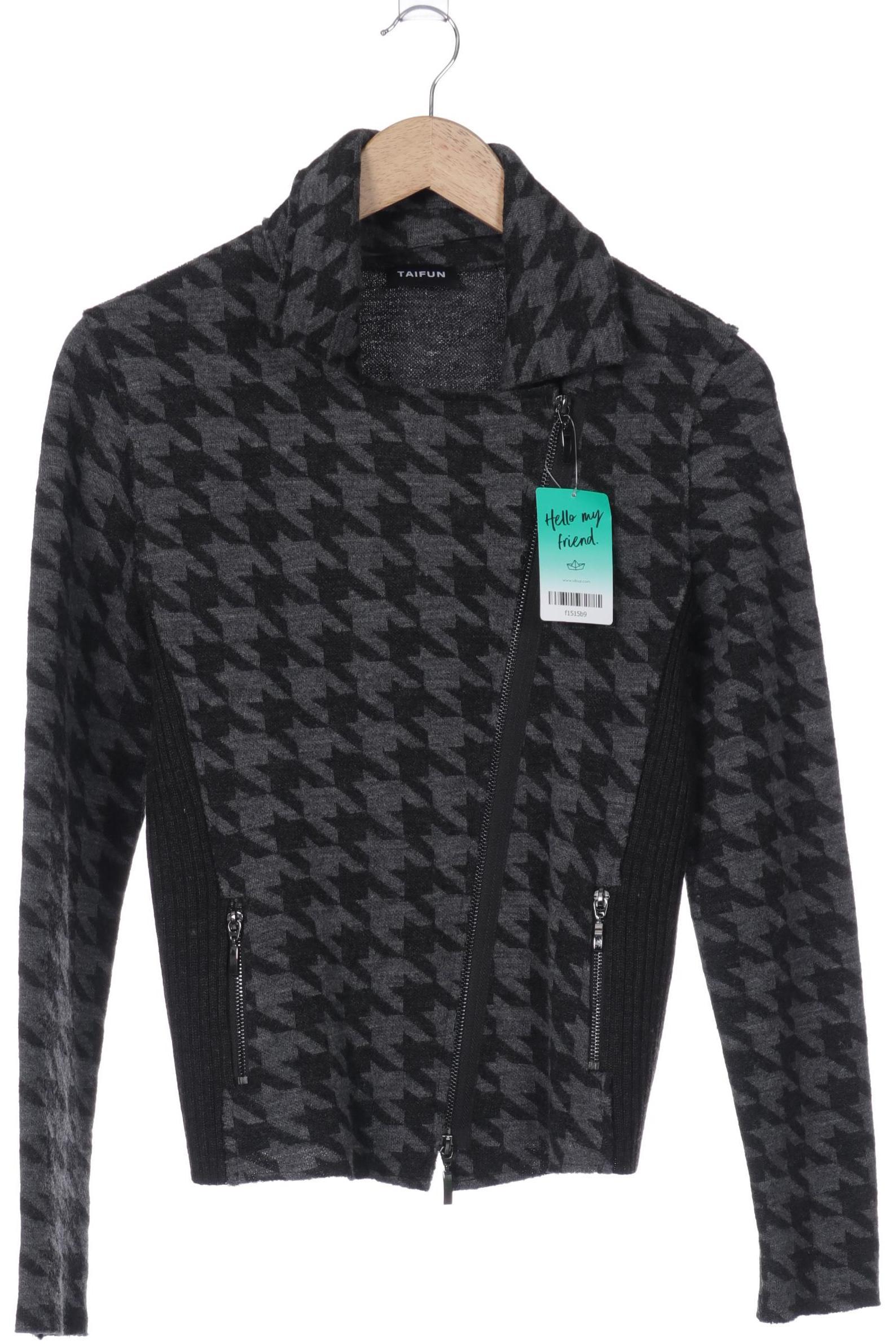 

Taifun Damen Strickjacke, grau, Gr. 40