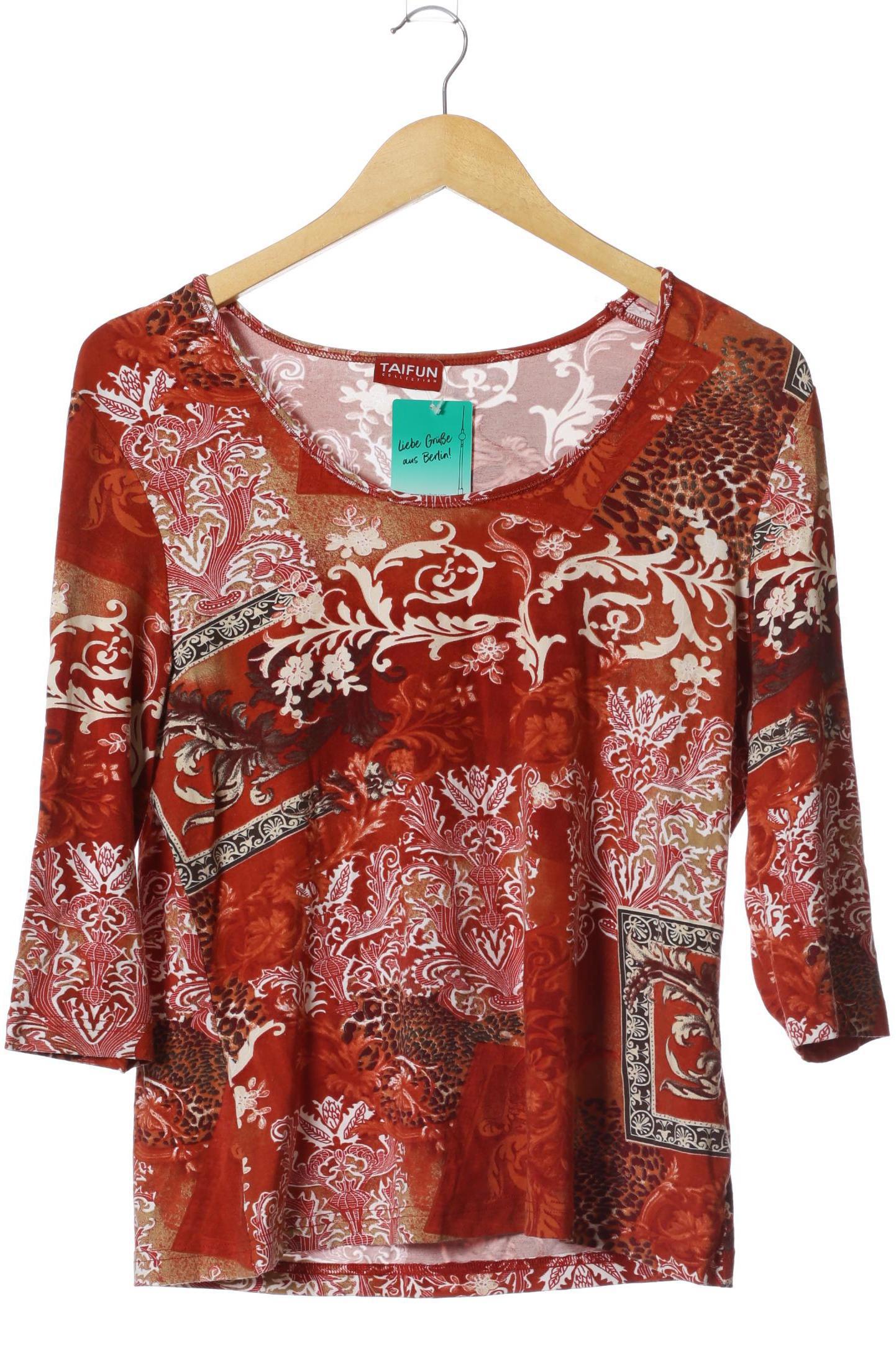 

Taifun Damen T-Shirt, braun, Gr. 44