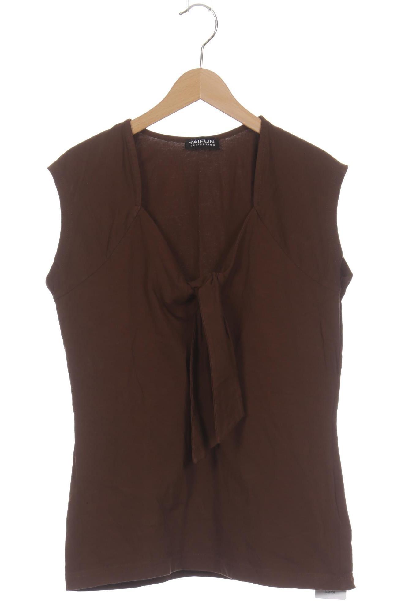 

Taifun Damen T-Shirt, braun, Gr. 40