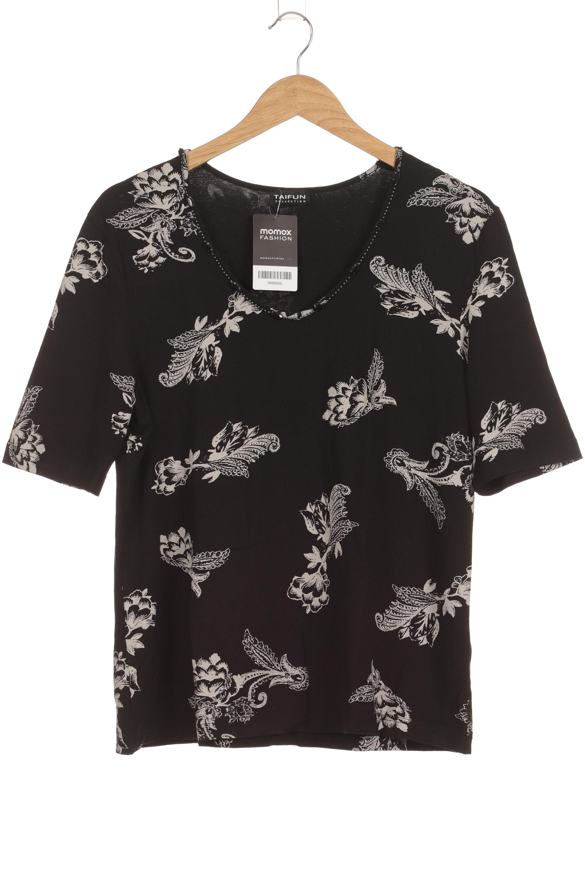 

Taifun Damen T-Shirt, schwarz, Gr. 46