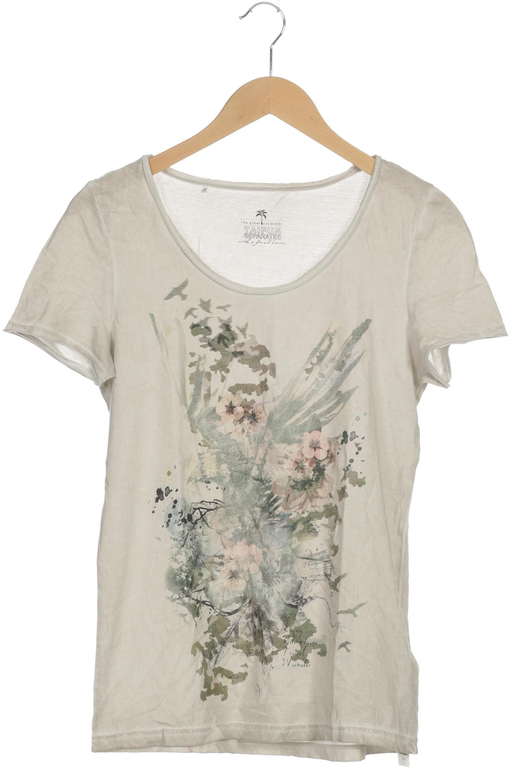

Taifun Damen T-Shirt, beige, Gr. 36