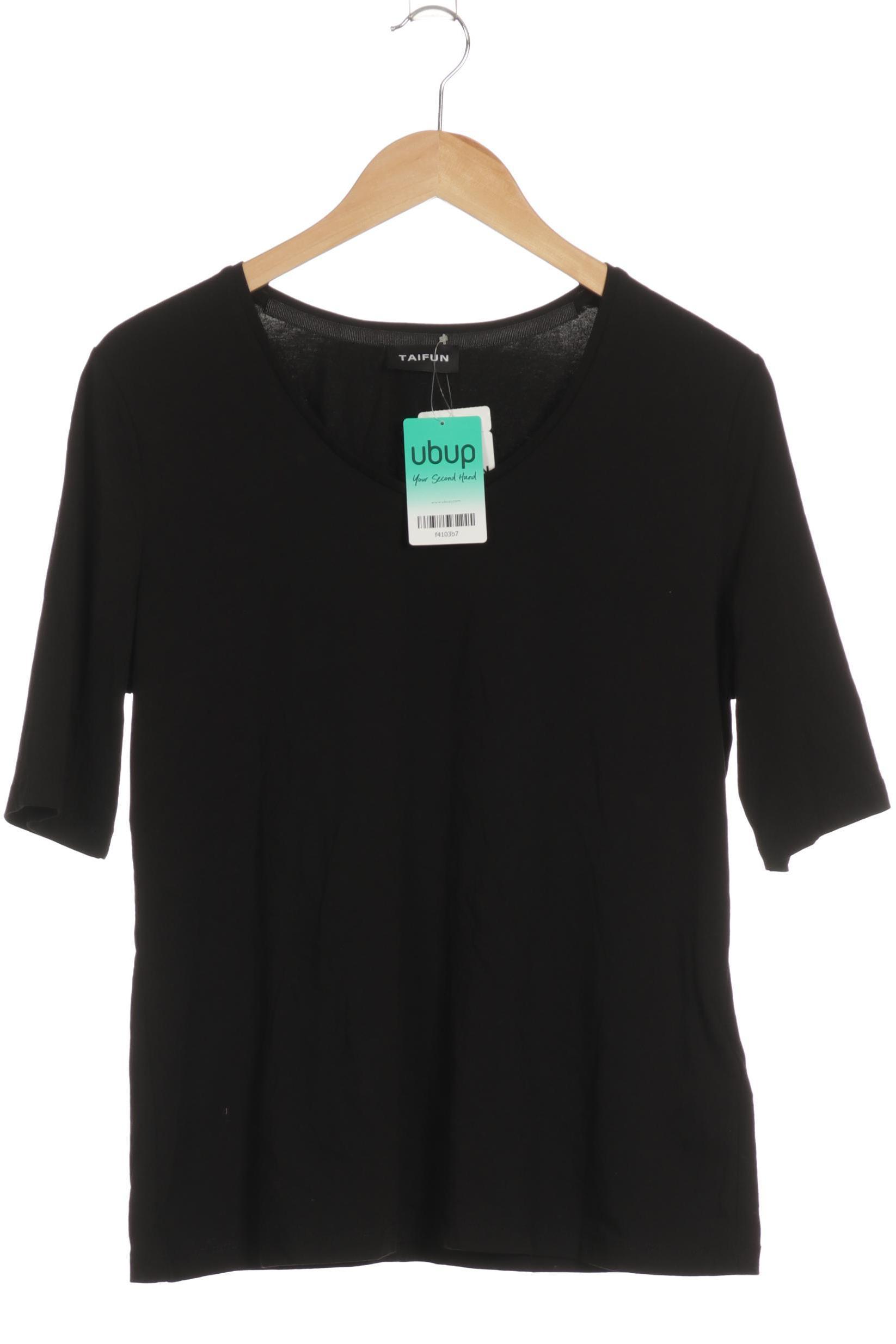 

Taifun Damen T-Shirt, schwarz, Gr. 42