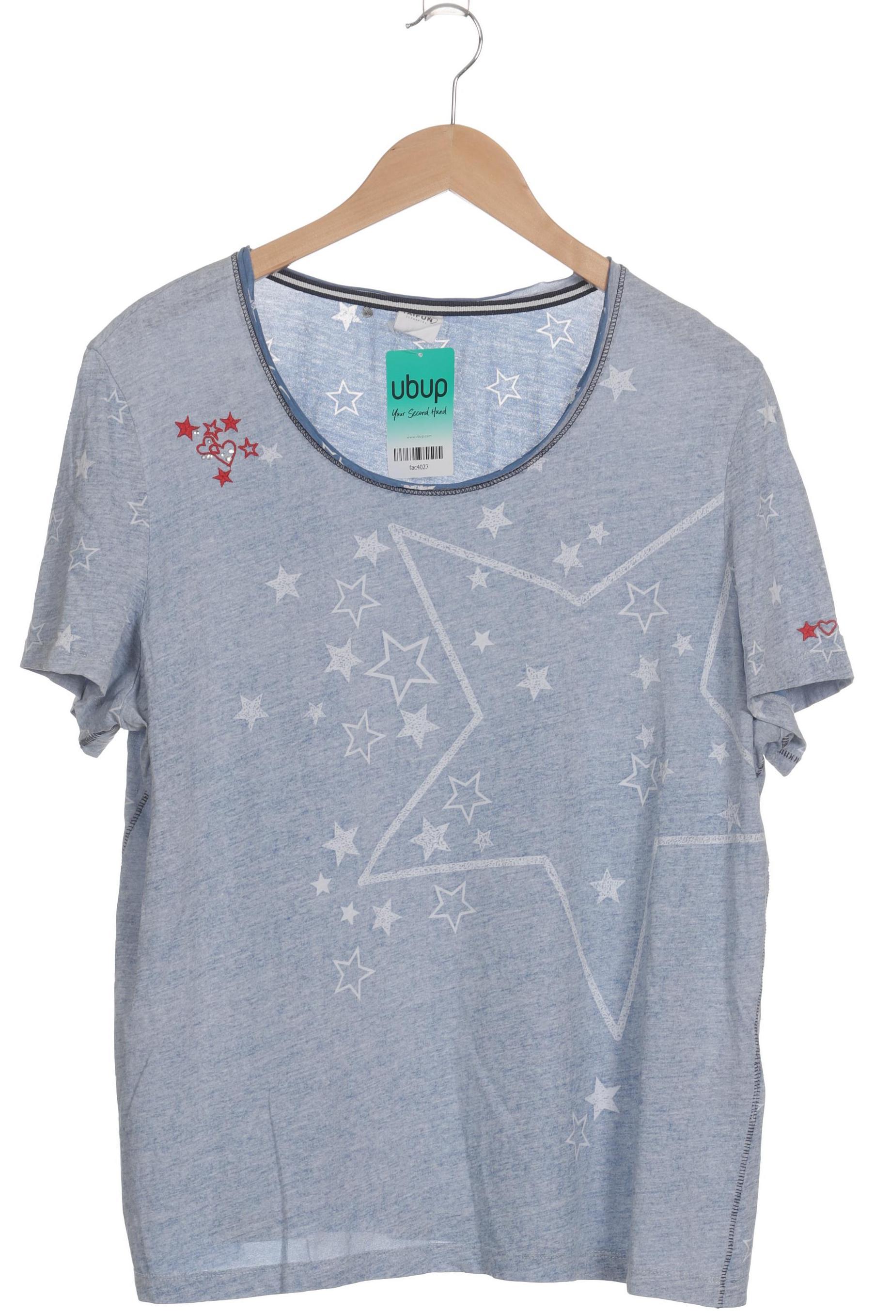 

Taifun Damen T-Shirt, blau, Gr. 46