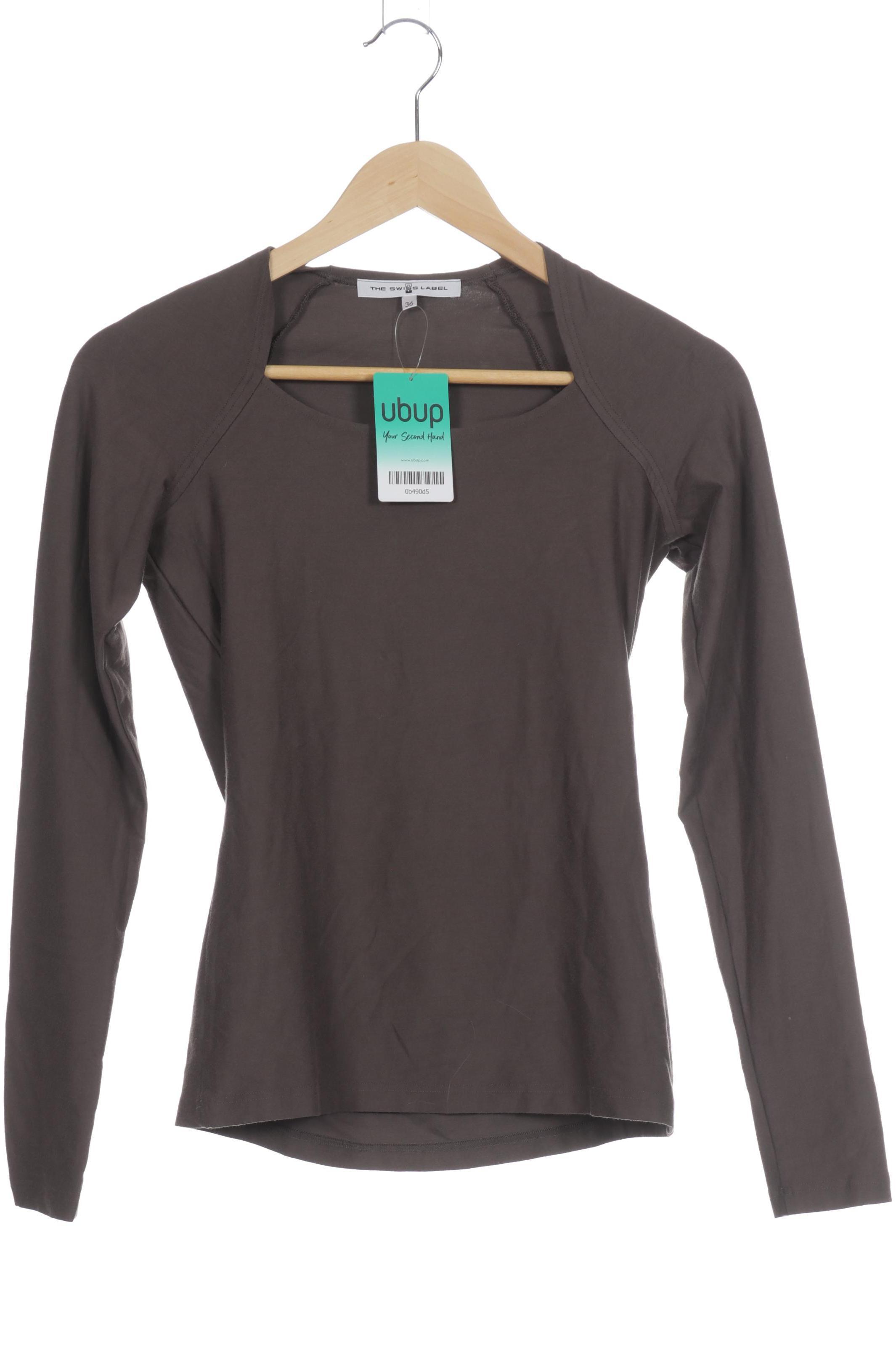 

THE Swiss Label Damen Langarmshirt, braun, Gr. 36