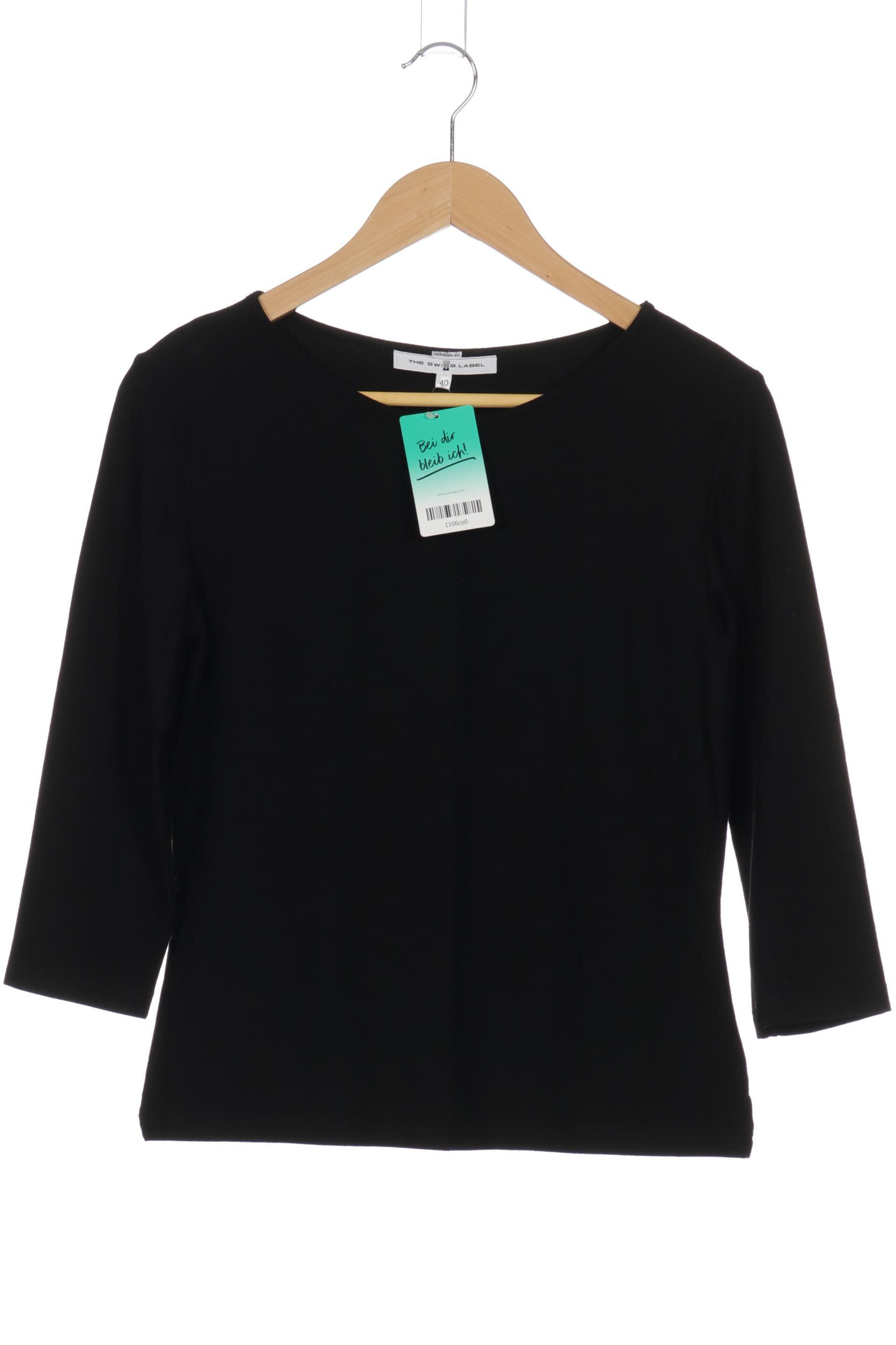

THE Swiss Label Damen Langarmshirt, schwarz, Gr. 40