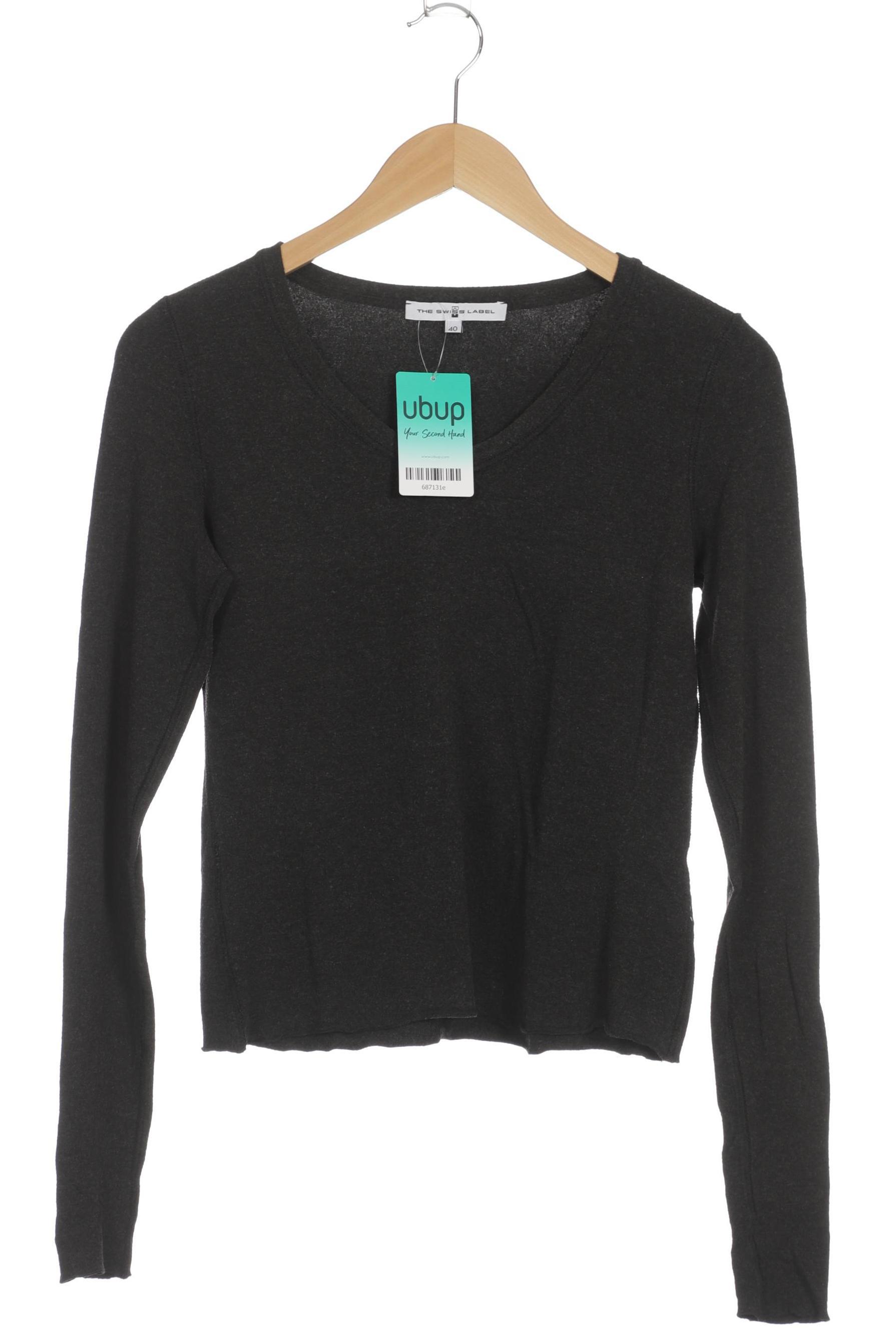 

THE Swiss Label Damen Langarmshirt, grau, Gr. 40