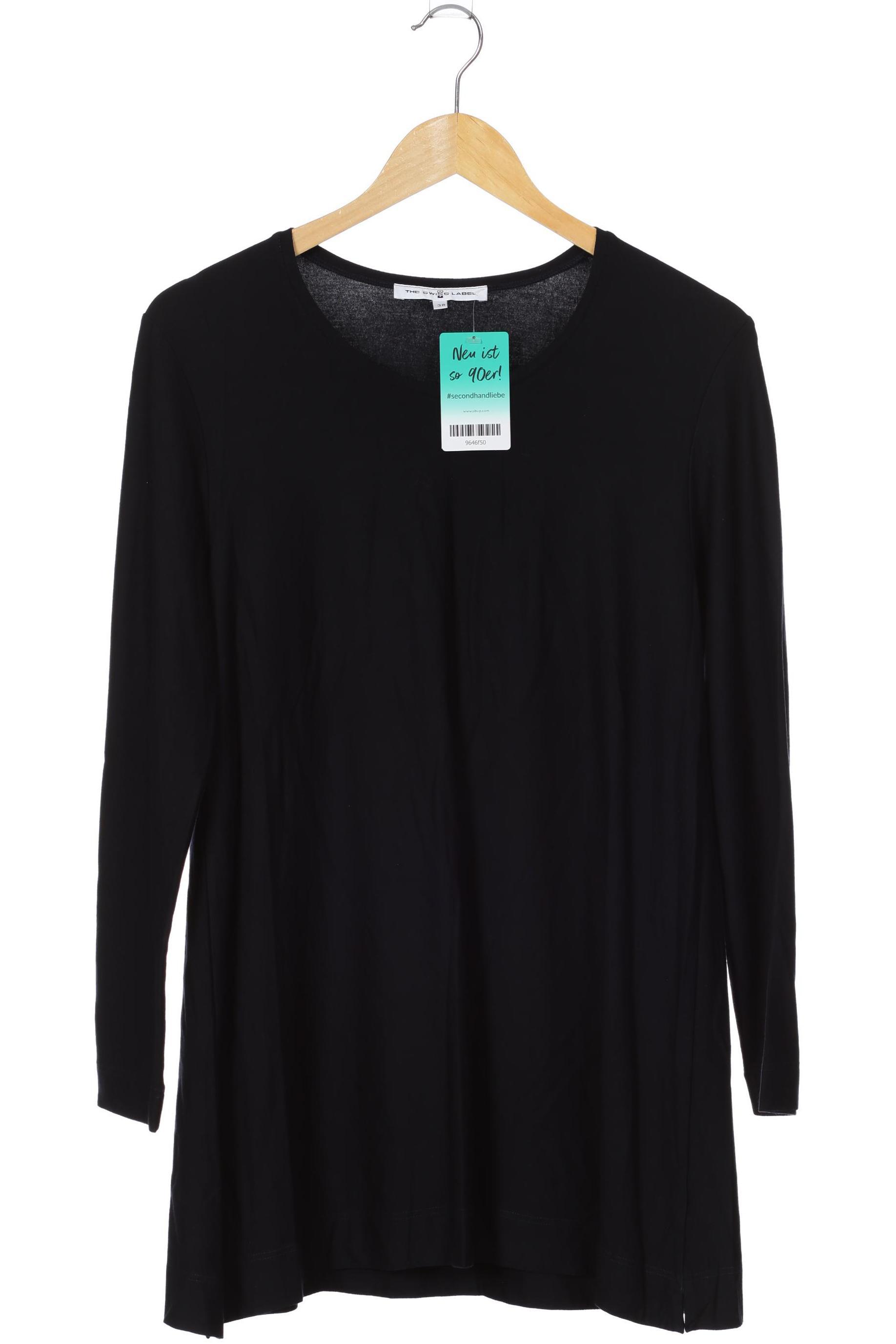 

THE Swiss Label Damen Langarmshirt, schwarz, Gr. 38
