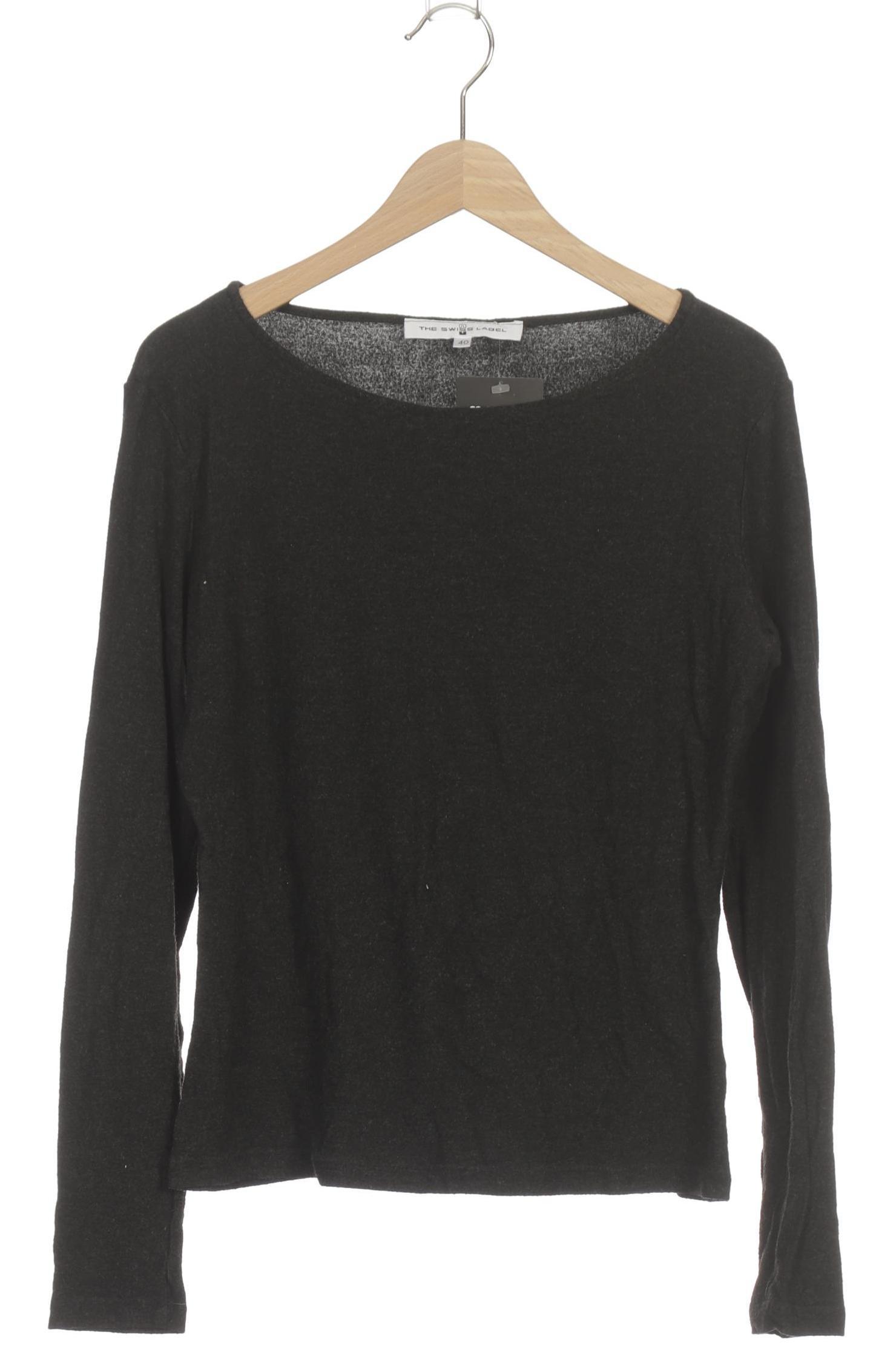 

THE Swiss Label Damen Langarmshirt, grau, Gr. 40