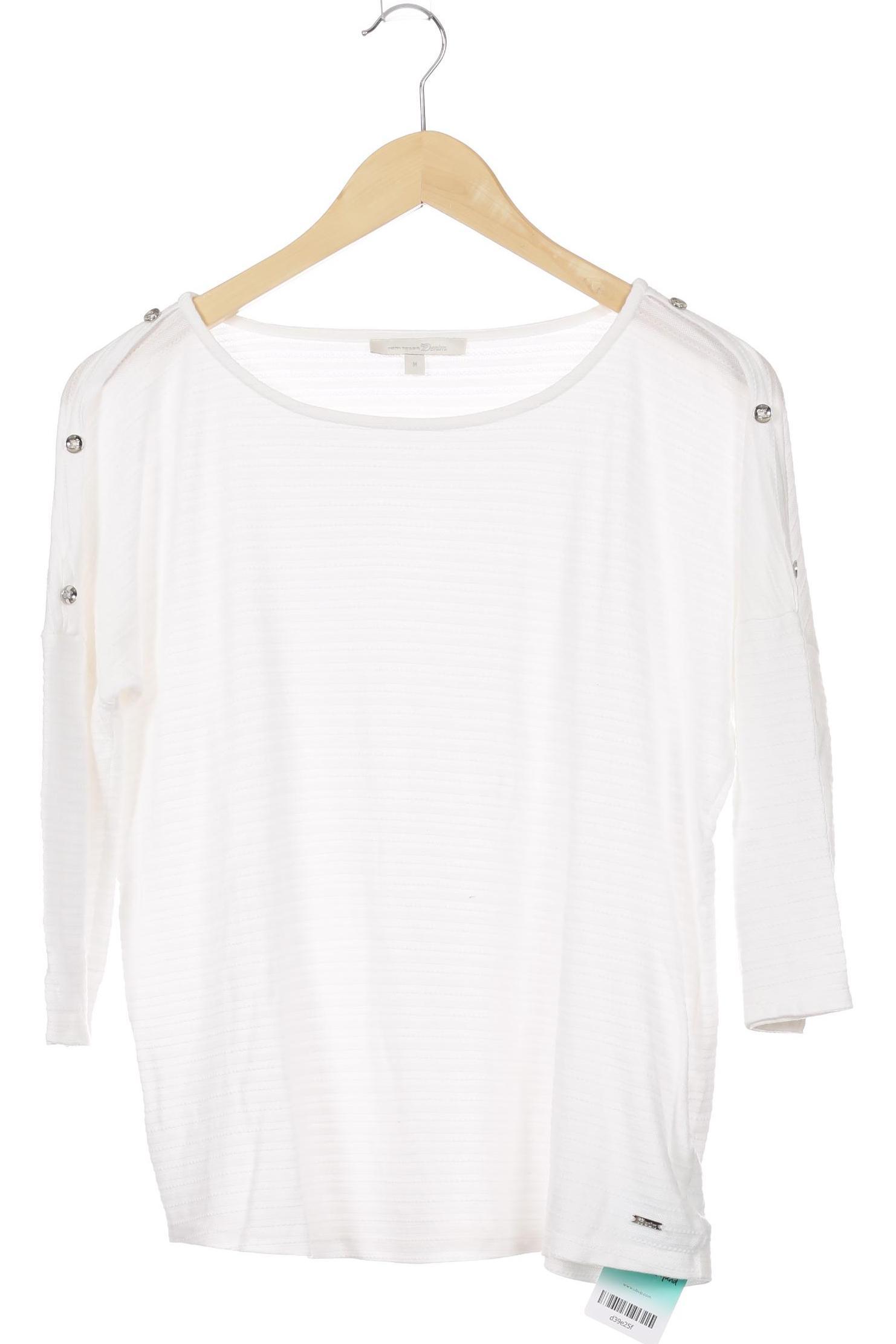 

TOM Tailor Denim Damen Langarmshirt, weiß, Gr.