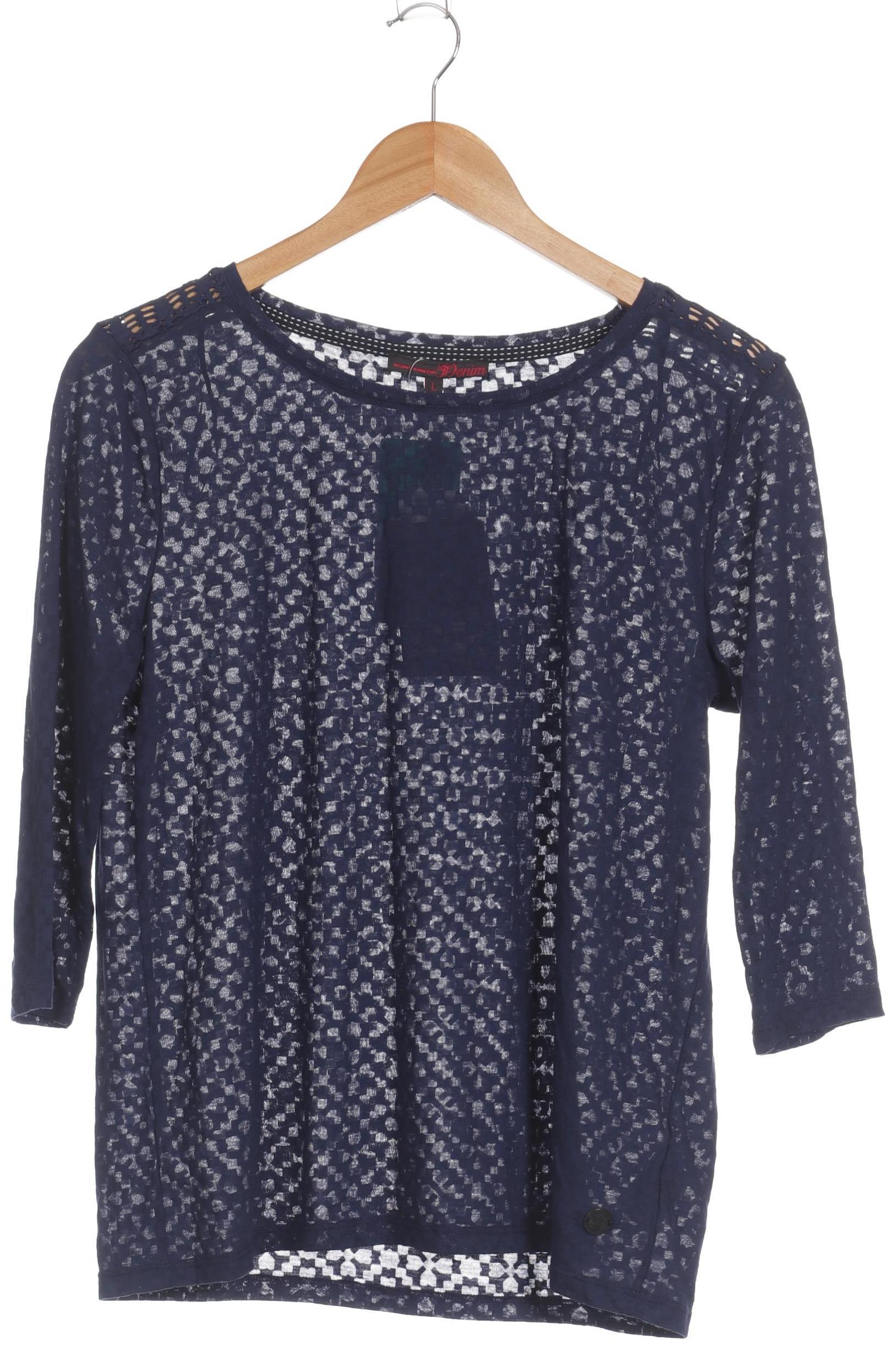 

TOM Tailor Denim Damen Langarmshirt, blau, Gr.