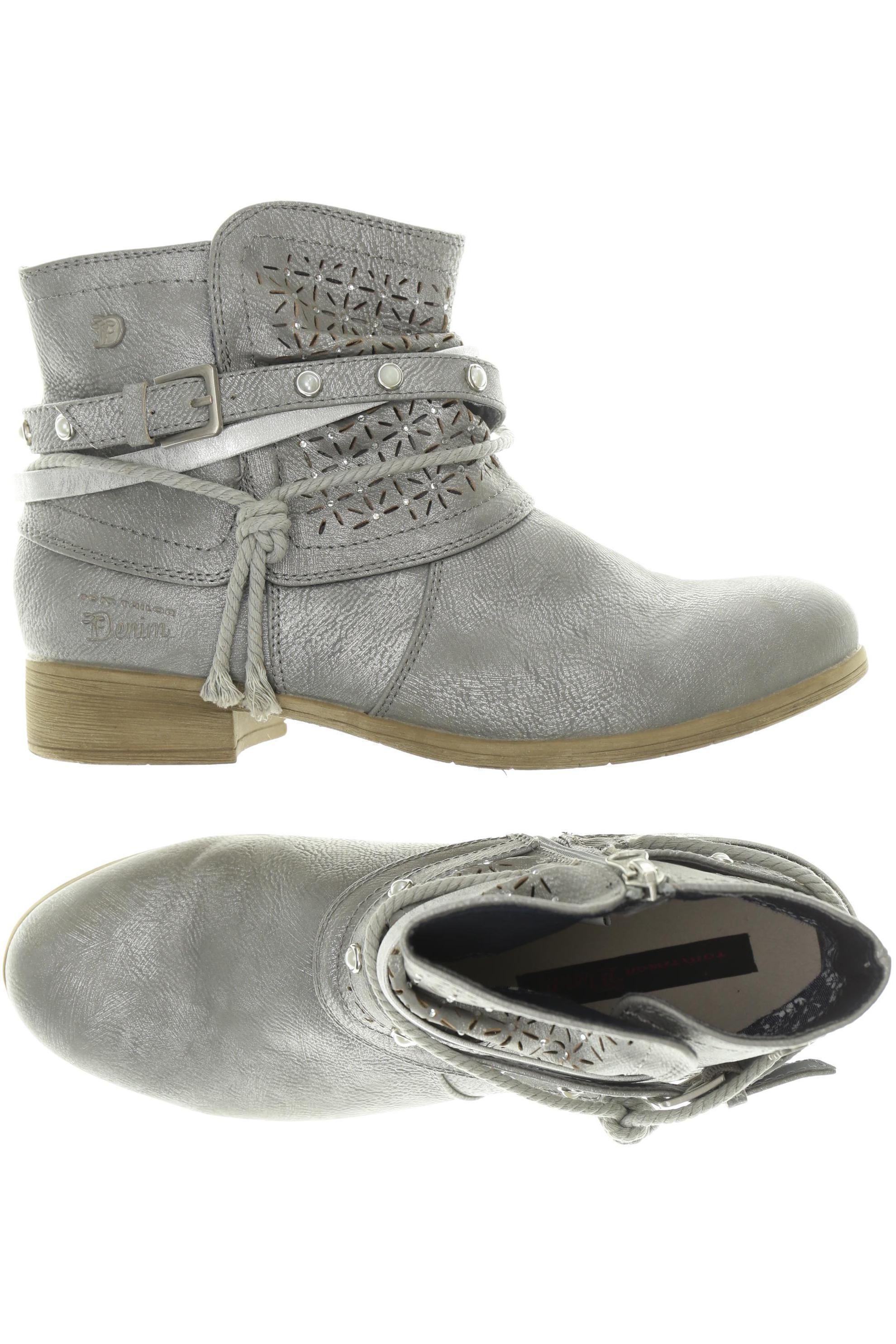 

TOM Tailor Denim Damen Stiefelette, grau, Gr. 39