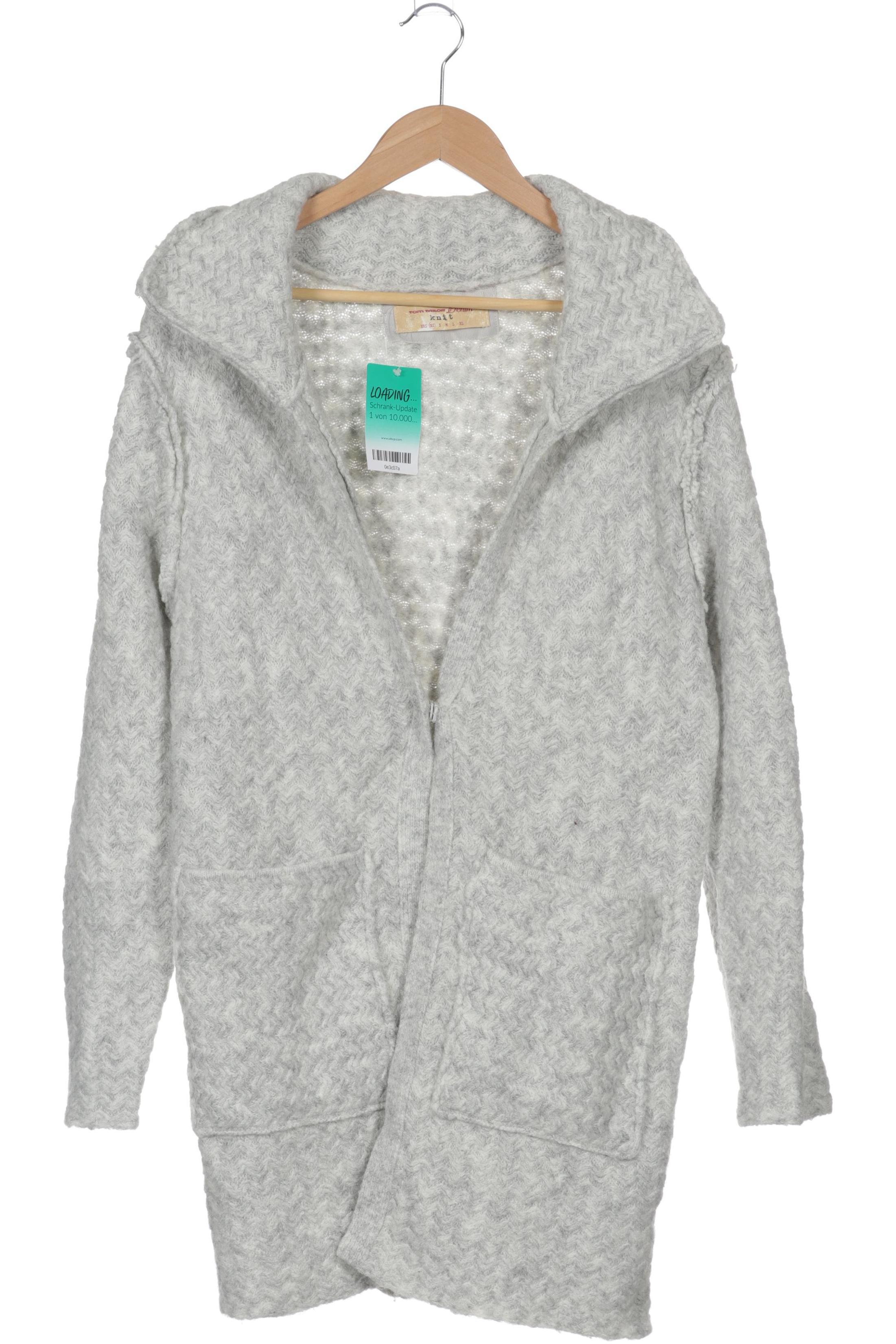 

TOM Tailor Denim Damen Strickjacke, grau, Gr.