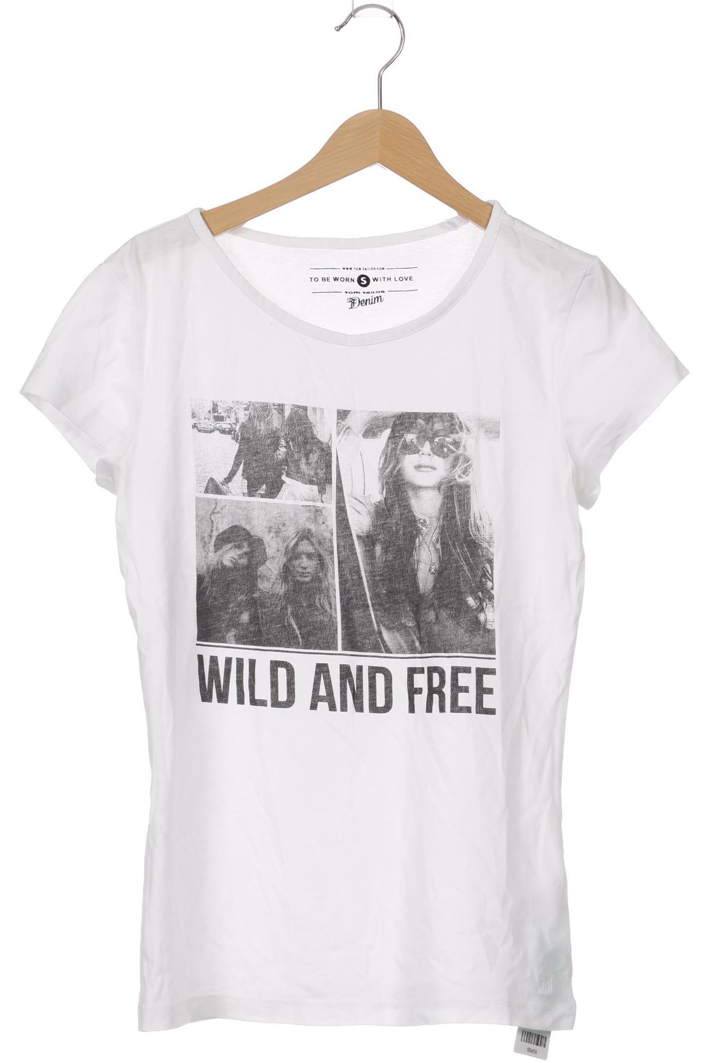 

TOM Tailor Denim Damen T-Shirt, weiß, Gr.