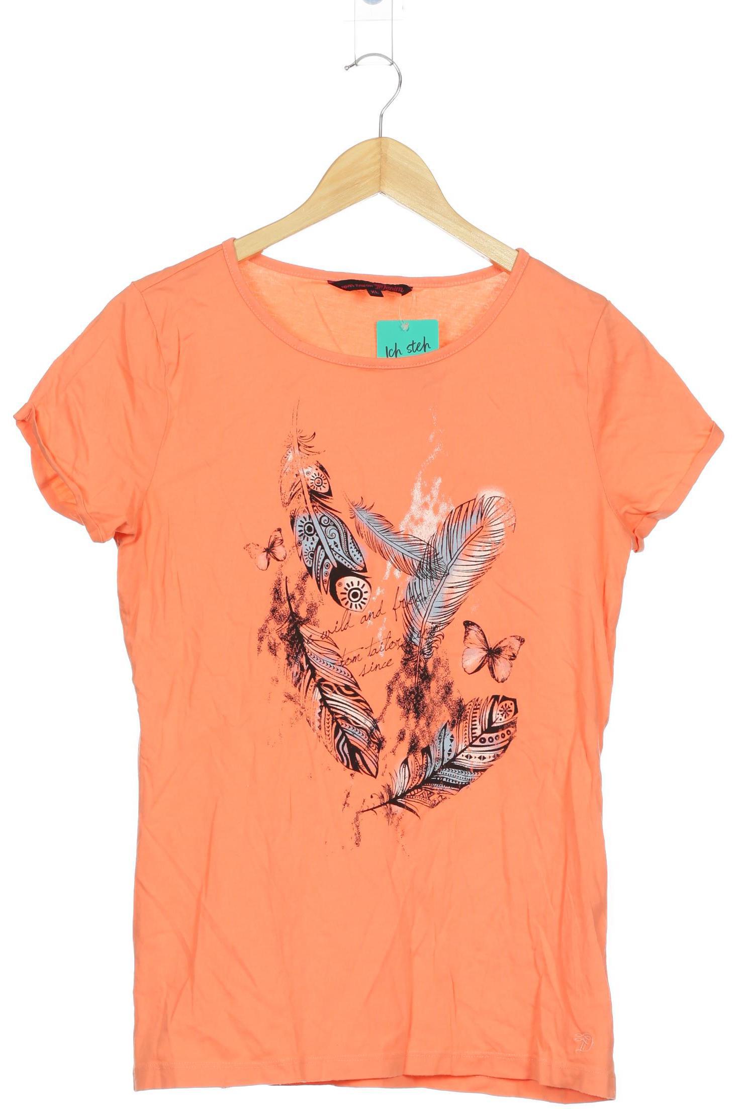 

TOM Tailor Denim Damen T-Shirt, orange, Gr.