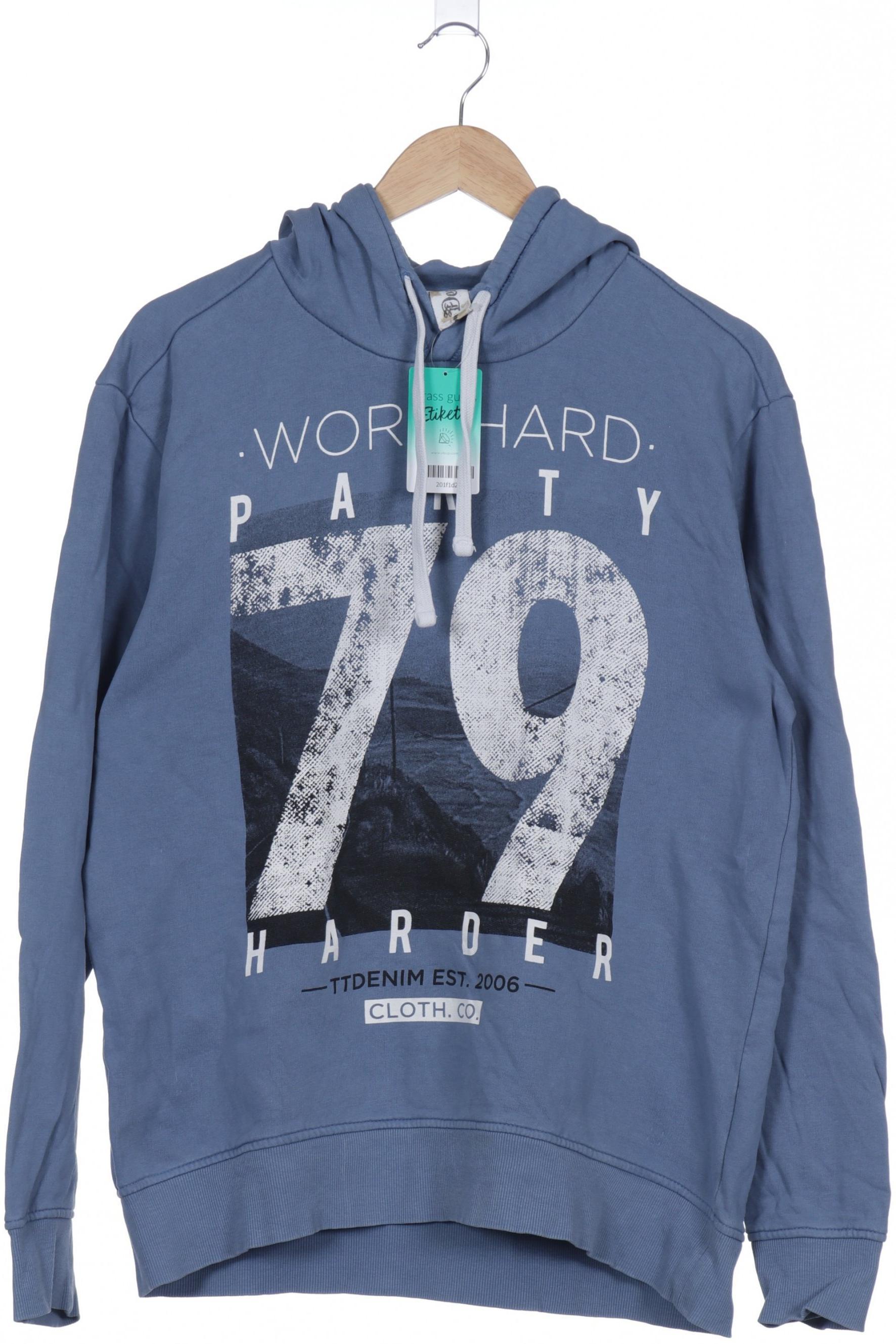 

TOM Tailor Denim Herren Kapuzenpullover, blau, Gr.