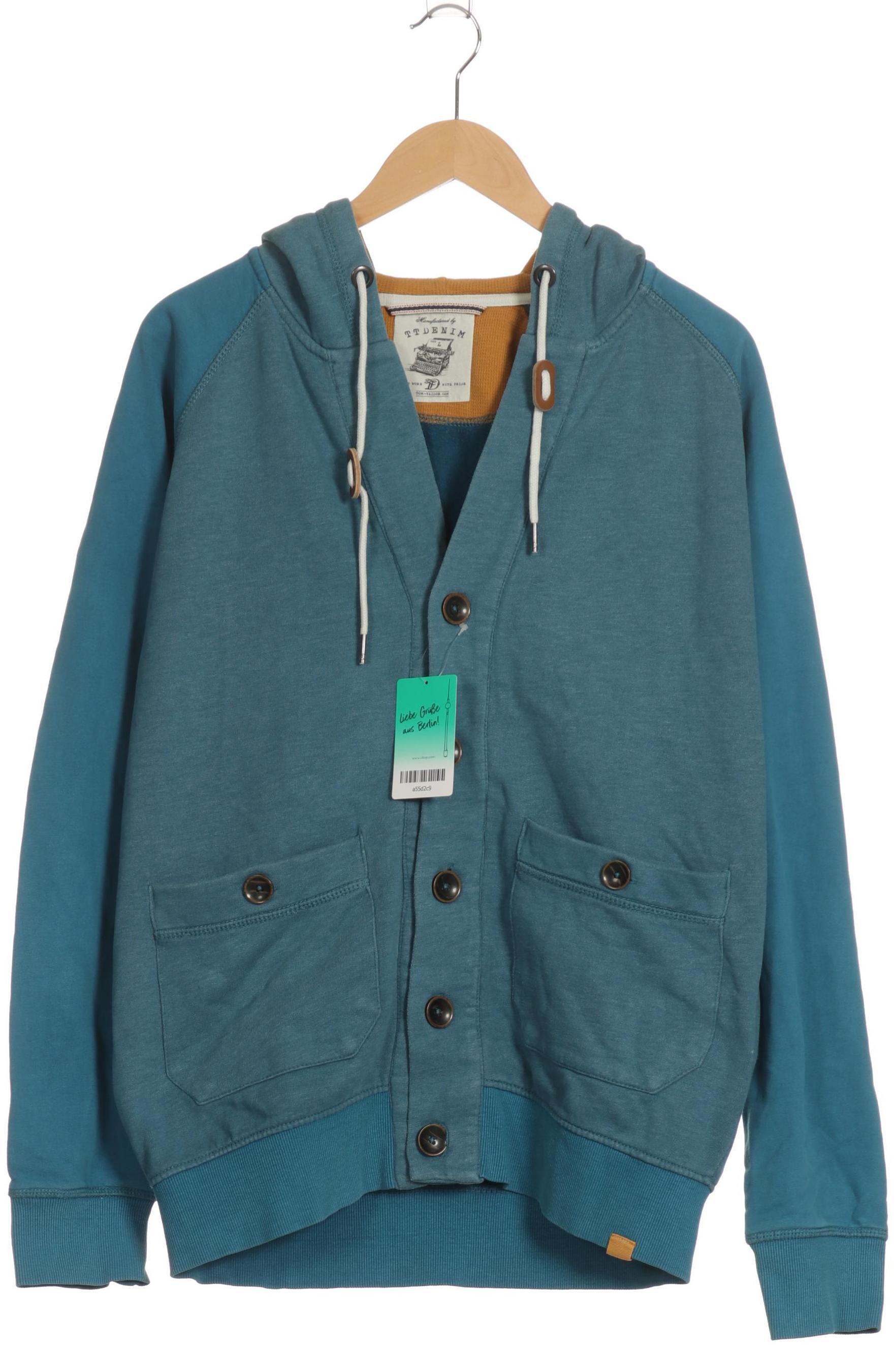 Thumbnail - TOM Tailor Denim Herren Kapuzenpullover, türkis, Gr.